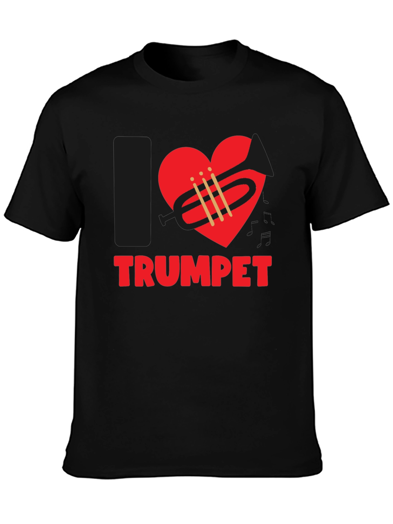 I Love Trumpet Graphic T-Shirt - Music Lover Tee