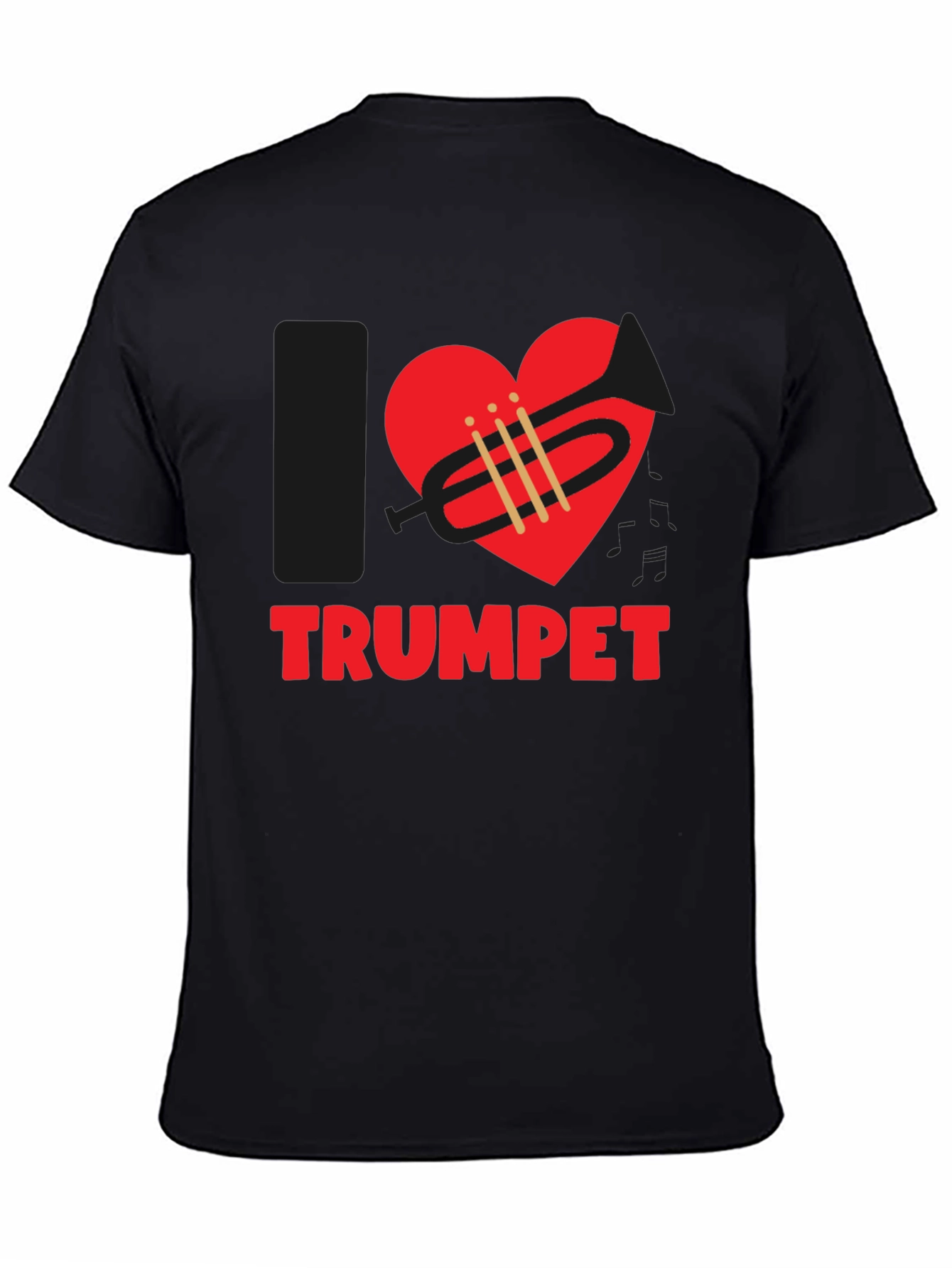 I Love Trumpet Graphic T-Shirt - Music Lover Tee