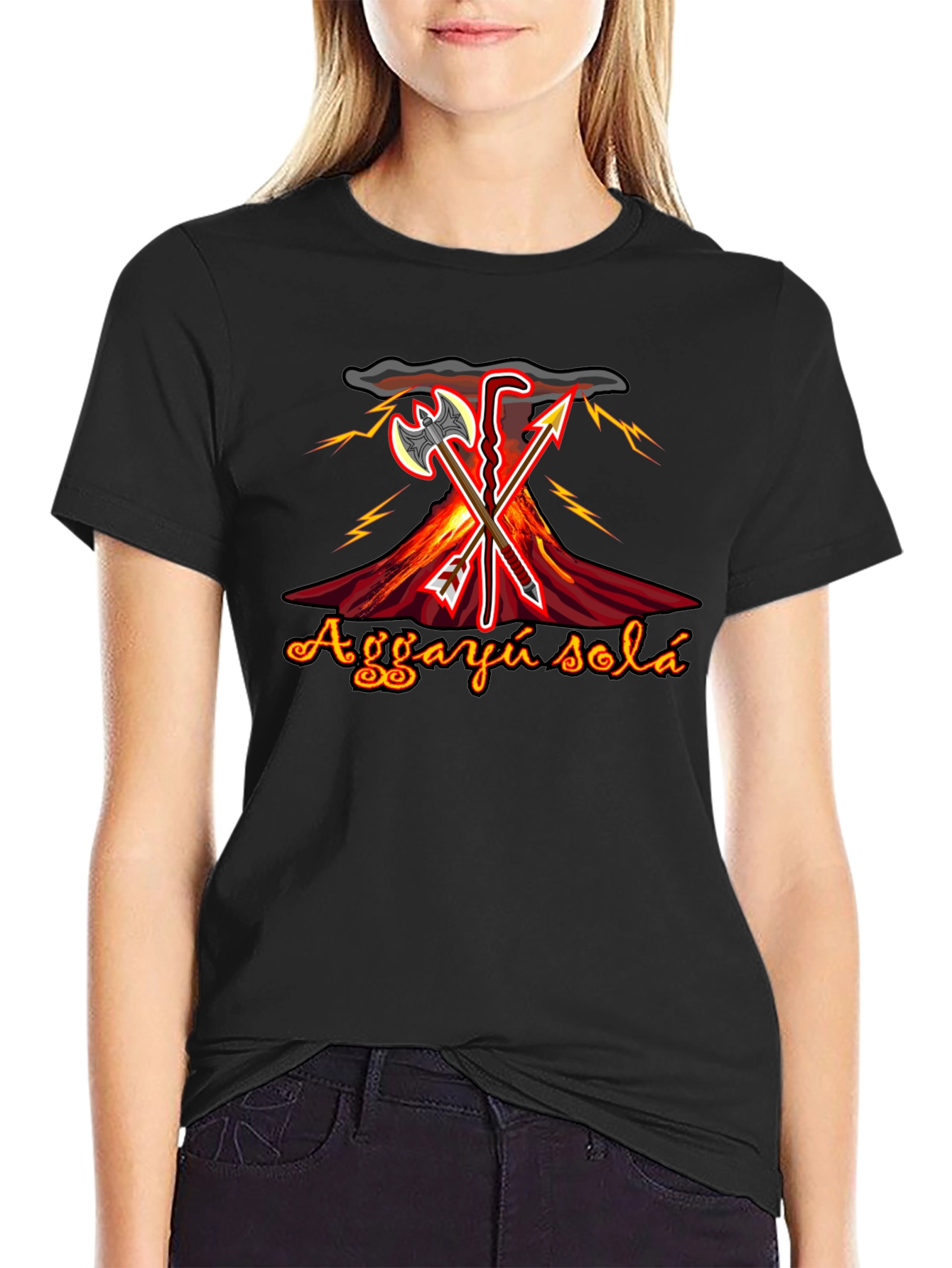 Aggayu Sola T-Shirt Black