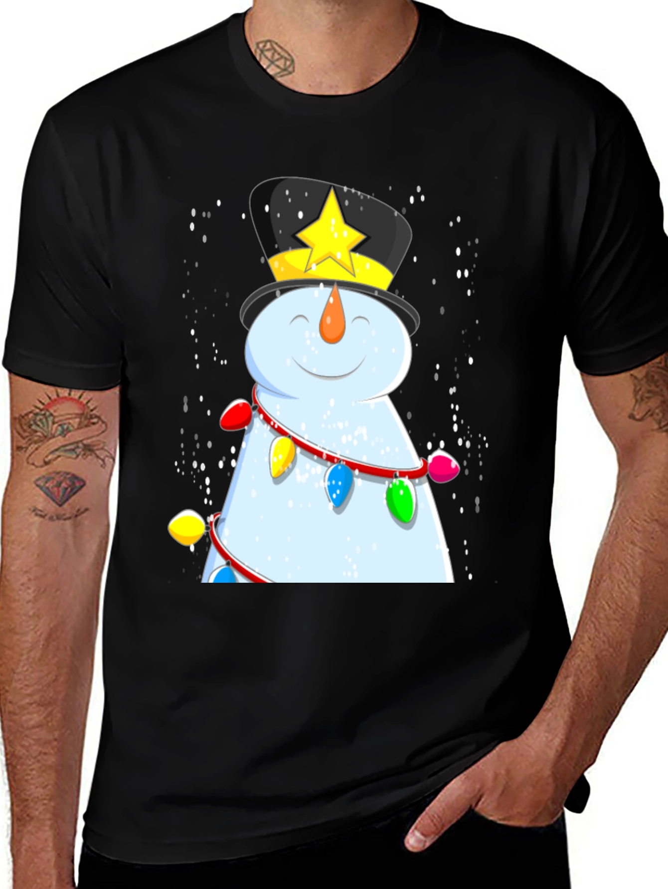 Festive Snowman Graphic Tee