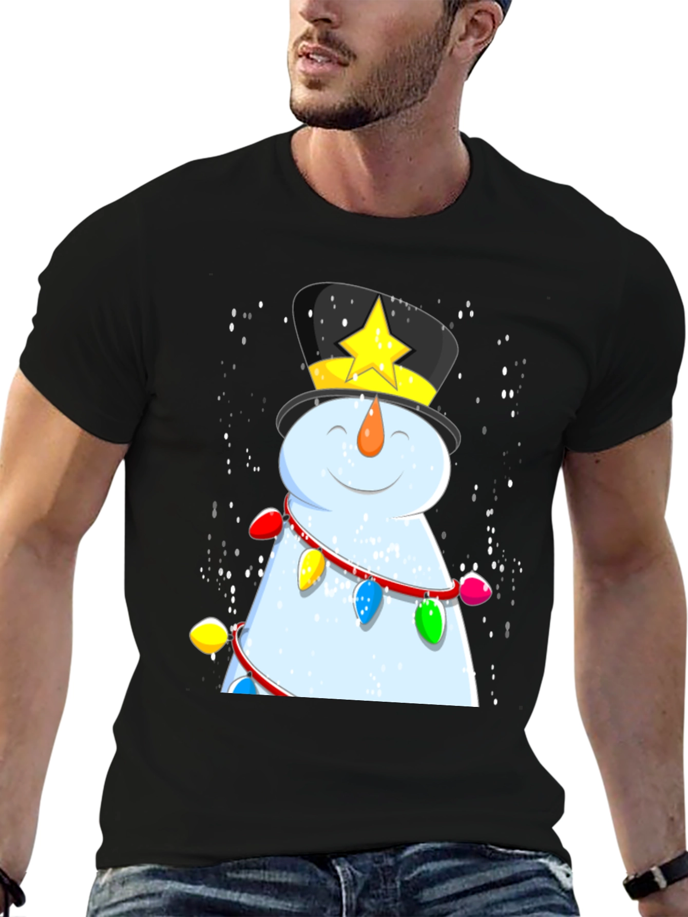 Festive Snowman Graphic Tee