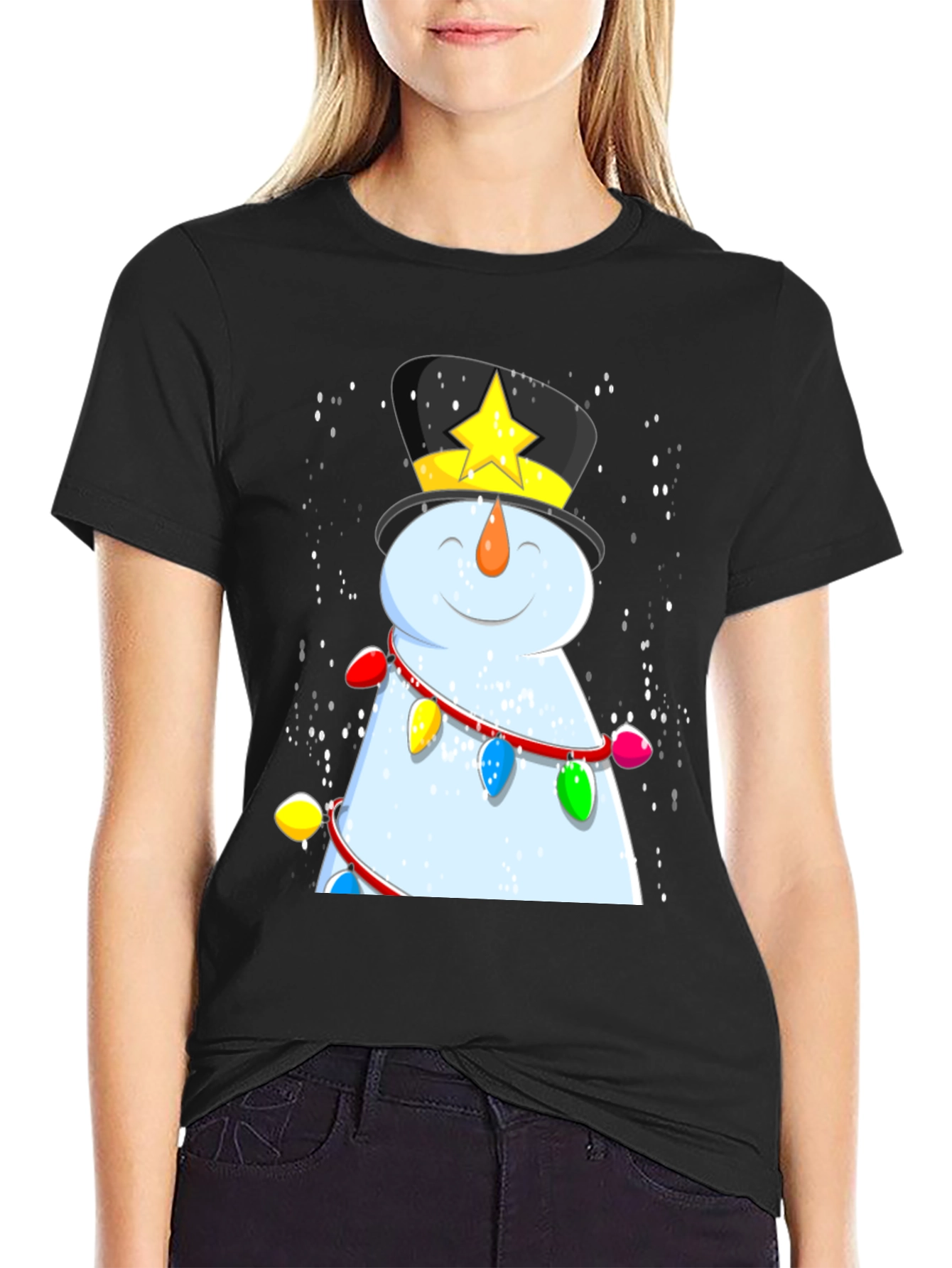 Festive Snowman Graphic Tee