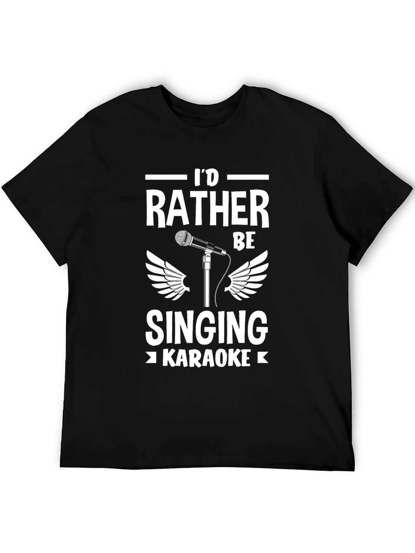 Karaoke Lovers T-Shirt - Id Rather Be Singing!