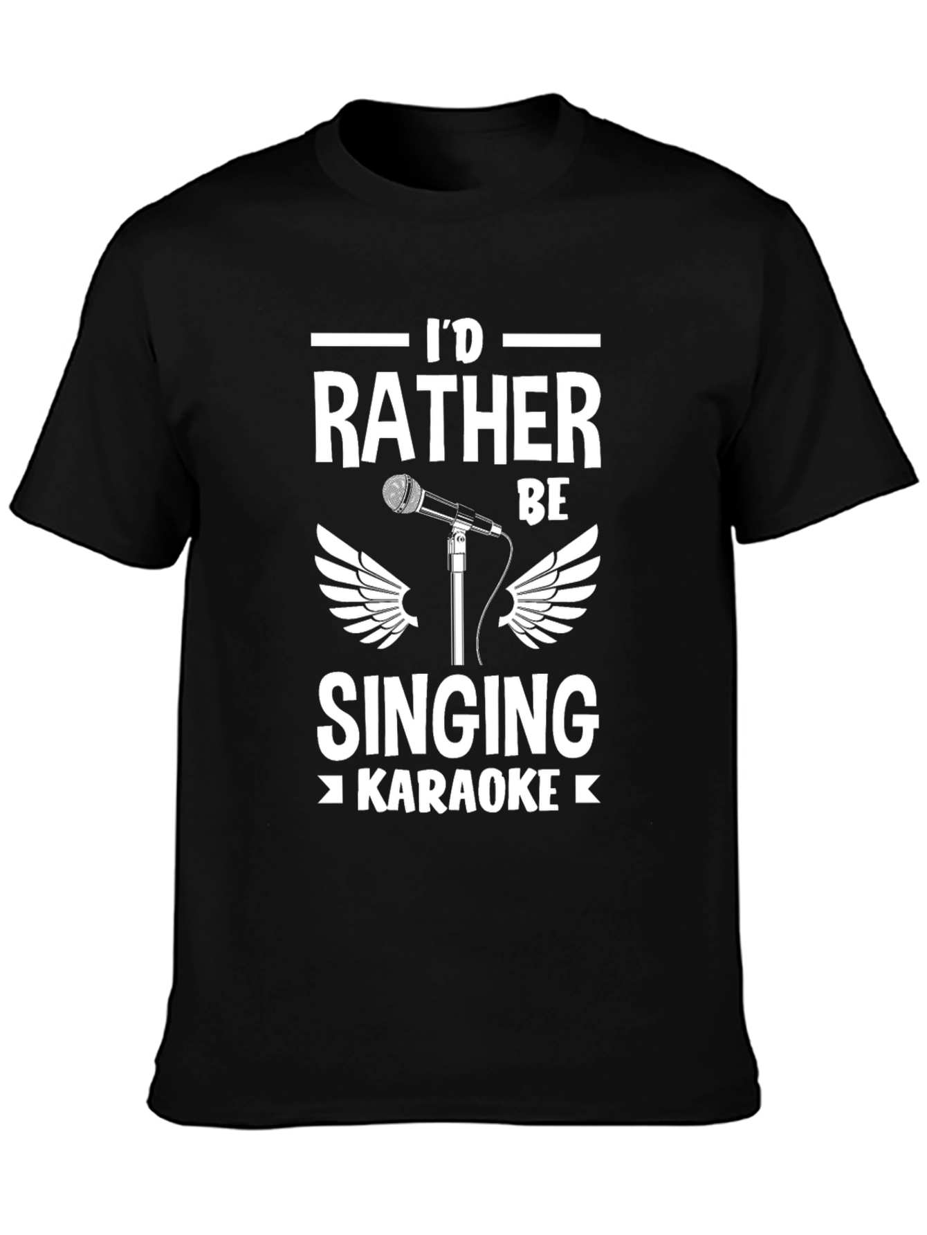 Karaoke Lovers T-Shirt - Id Rather Be Singing!
