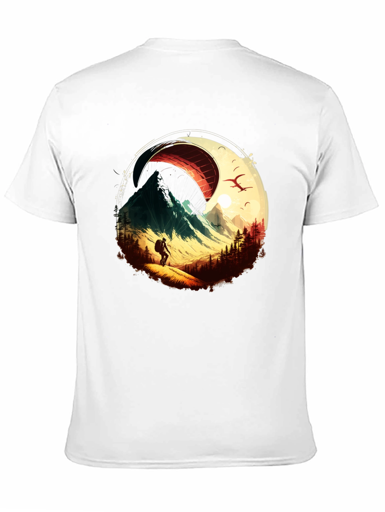 Mountain Paragliding Graphic Tee
