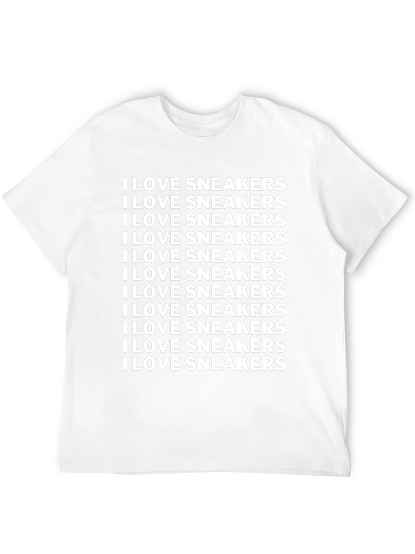 I LOVE SNEAKERS Graphic Tee - Black Cotton
