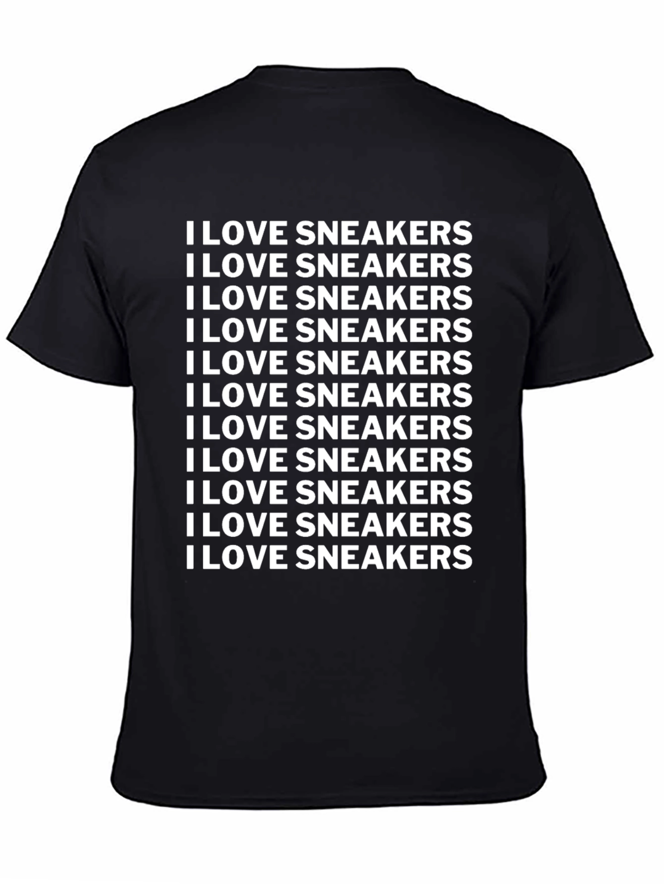 I LOVE SNEAKERS Graphic Tee - Black Cotton