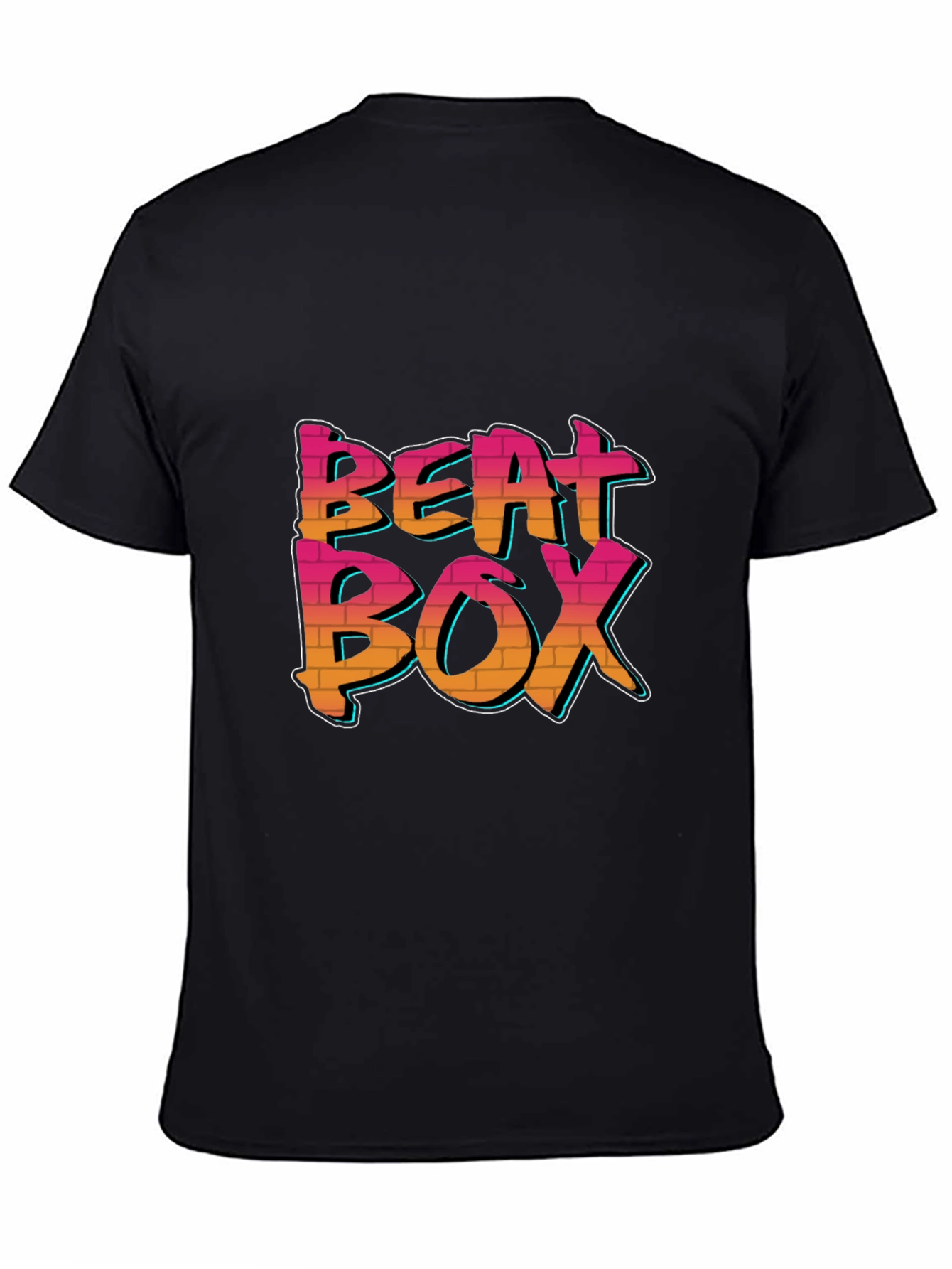 Beat Box Graphic Black Tee