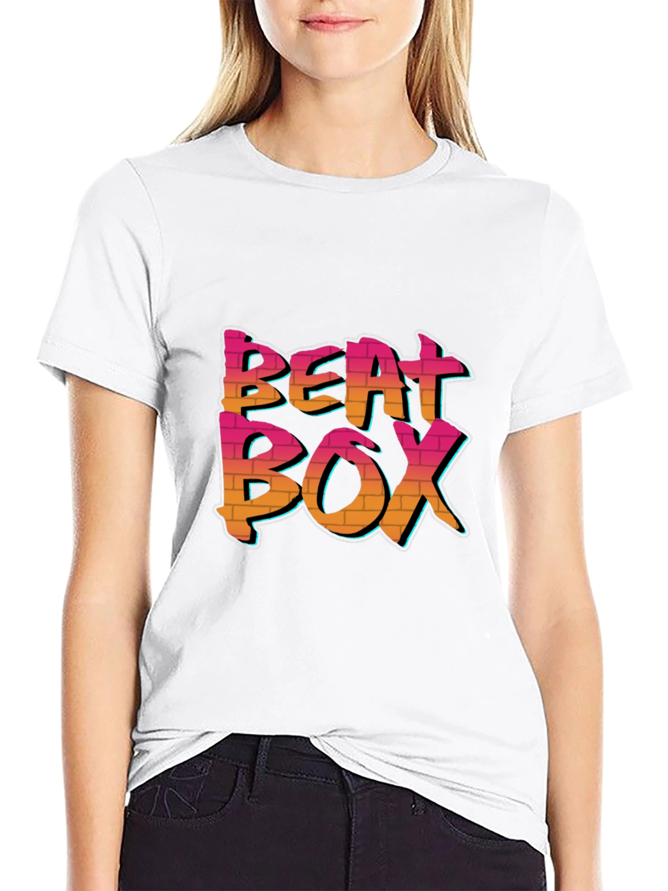 Beat Box Graphic Black Tee