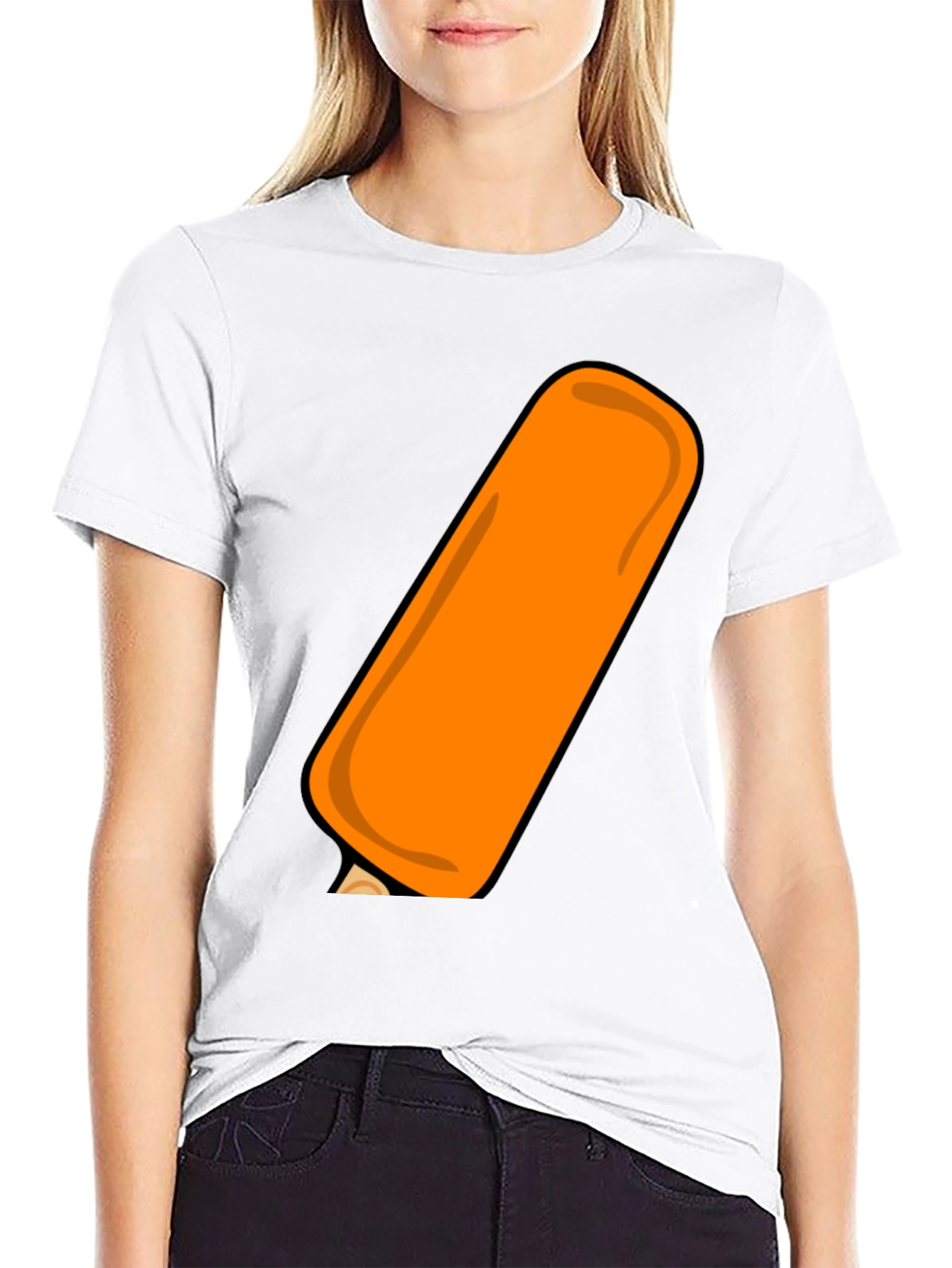 Orange Popsicle Graphic Tee - Cool Summer Style
