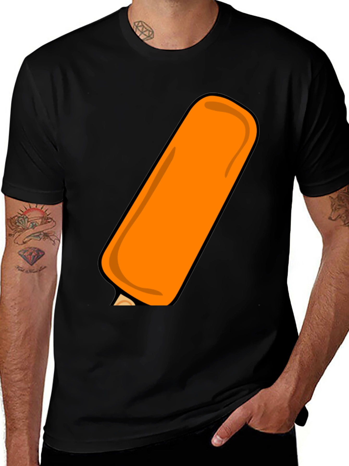 Orange Popsicle Graphic Tee - Cool Summer Style