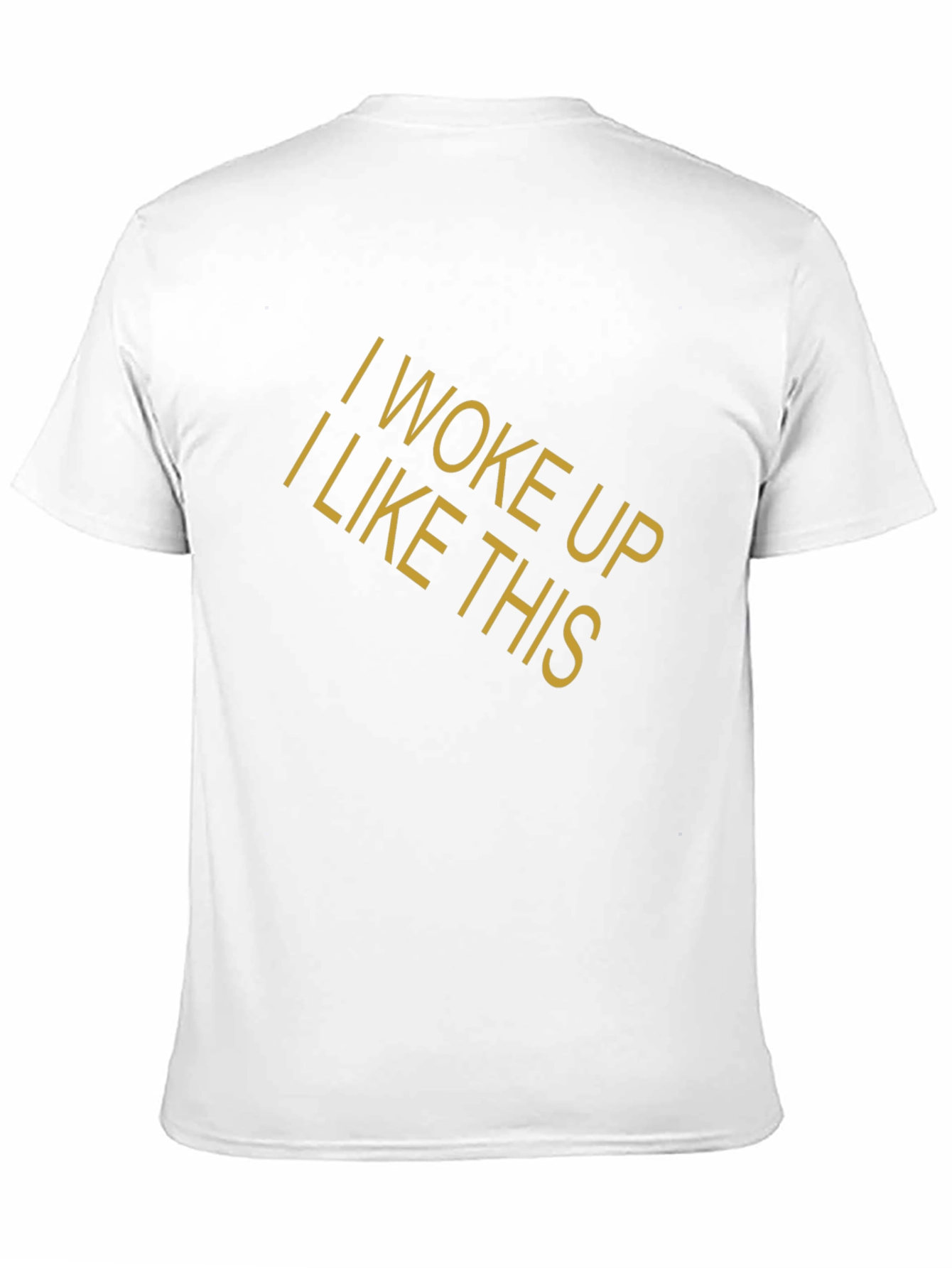 I Woke Up Like This Graphic Tee - Black