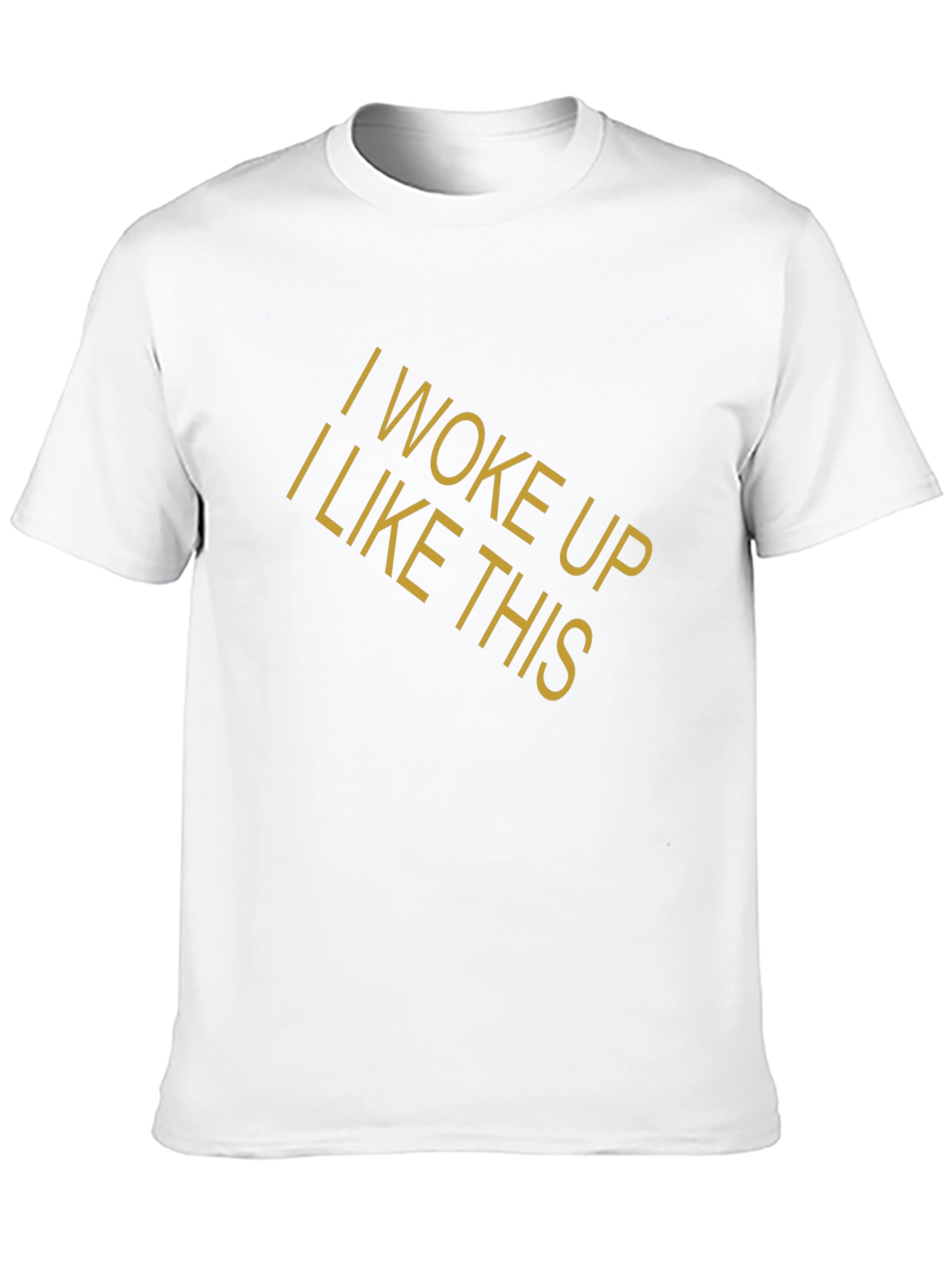 I Woke Up Like This Graphic Tee - Black