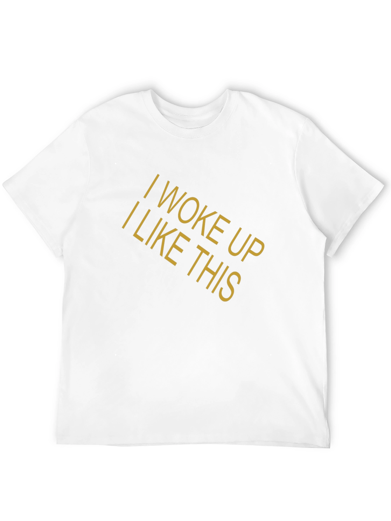 I Woke Up Like This Graphic Tee - Black