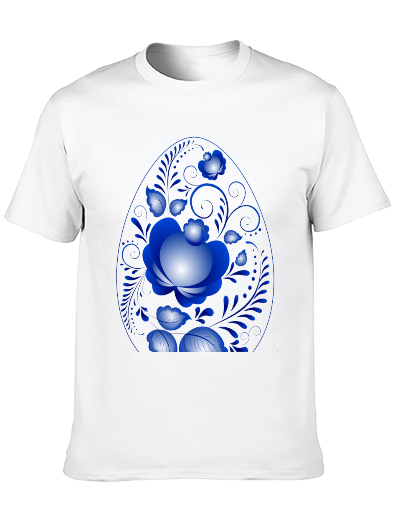 Floral Egg Graphic Black Tee