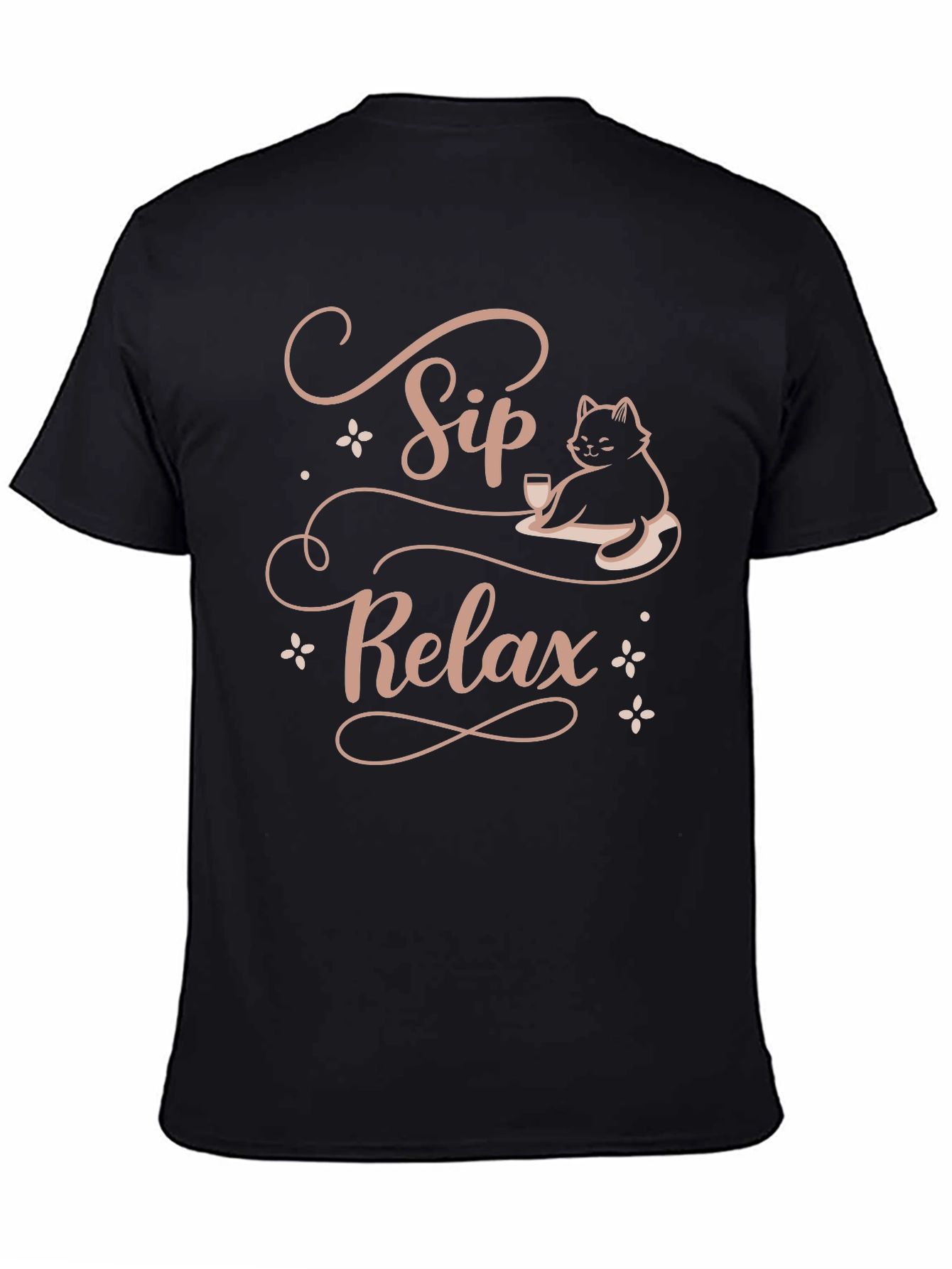 Sip Relax Cat Lover T-Shirt