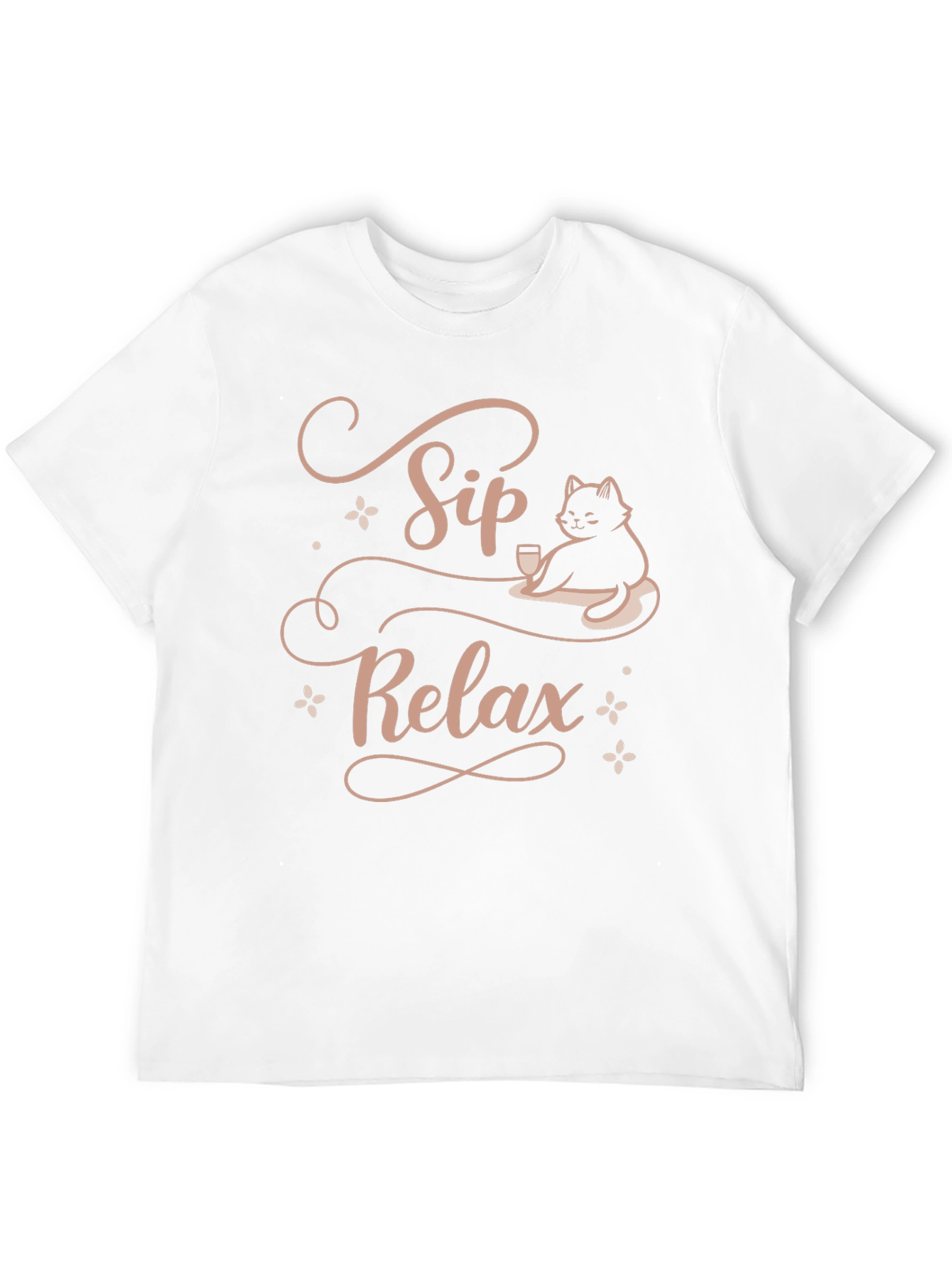 Sip Relax Cat Lover T-Shirt