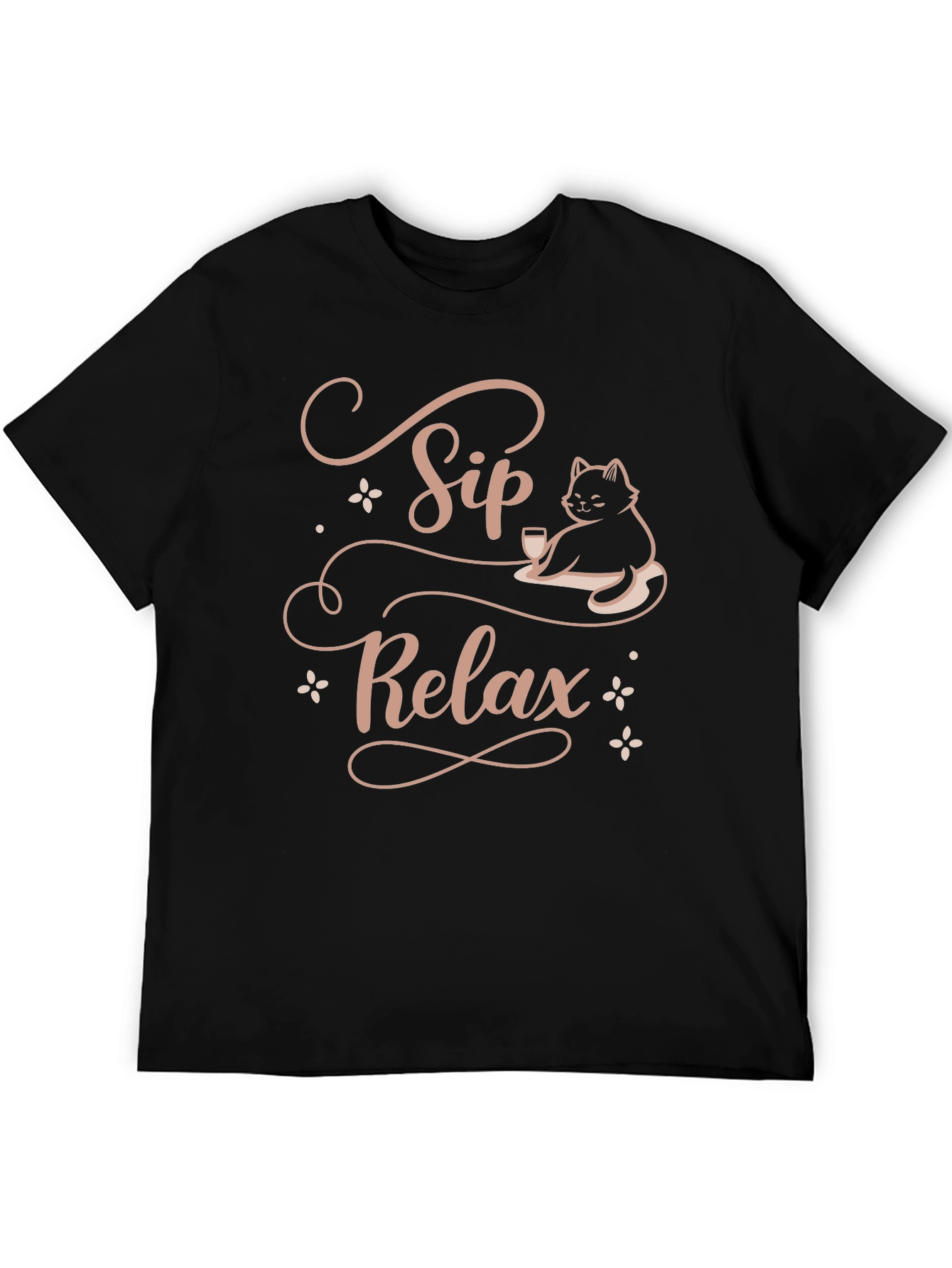 Sip Relax Cat Lover T-Shirt