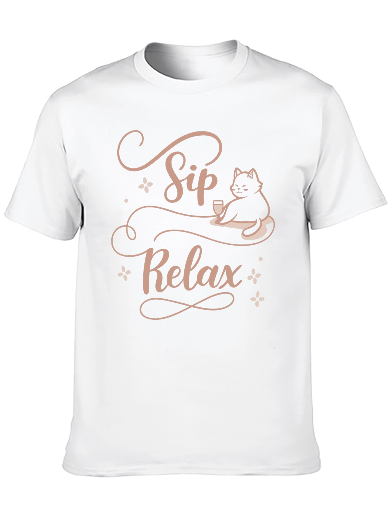 Sip Relax Cat Lover T-Shirt
