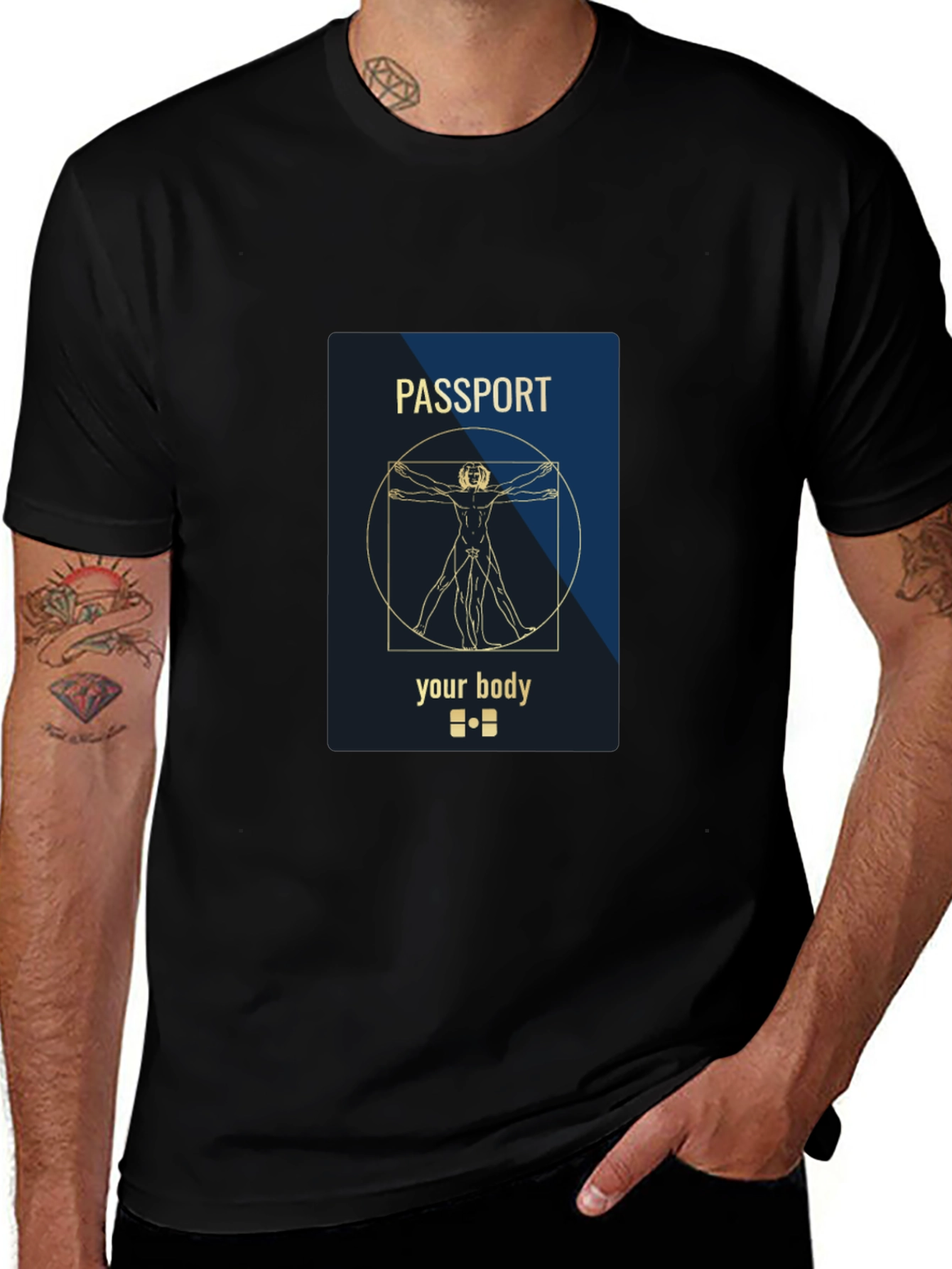 Passport Your Body Graphic T-Shirt