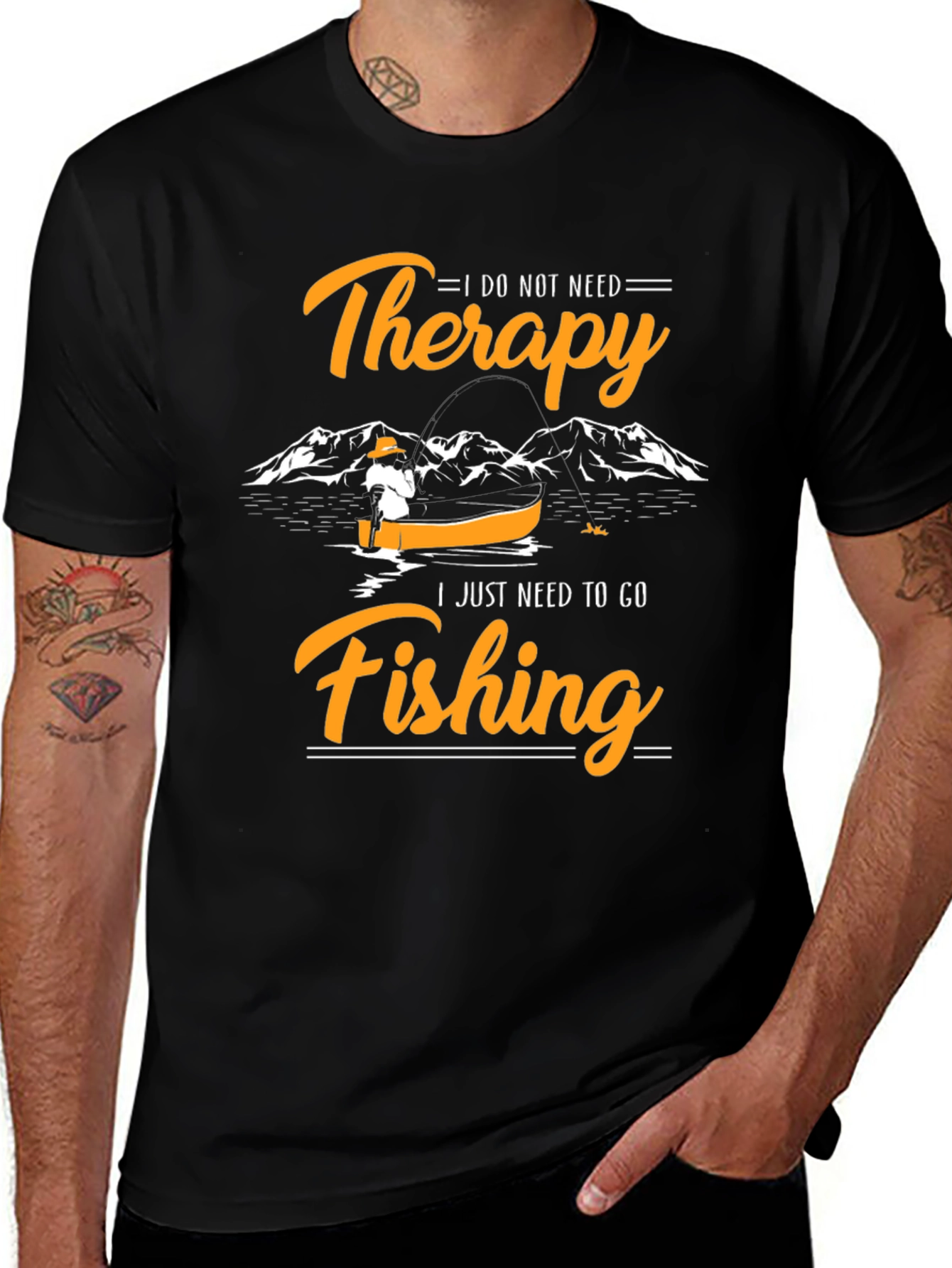 Therapy Fishing Graphic Tee