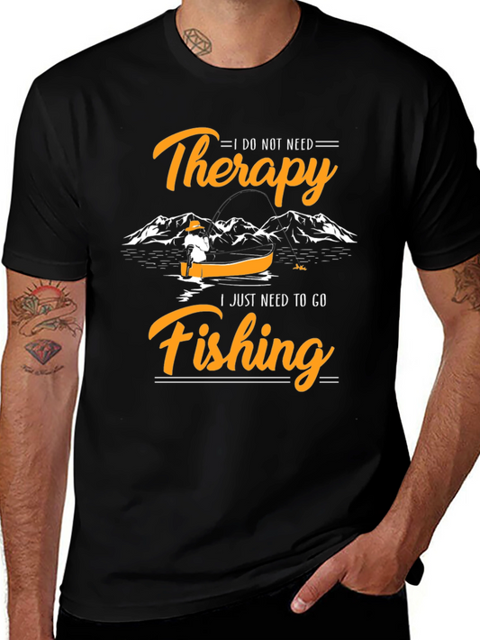 Therapy Fishing Graphic Tee