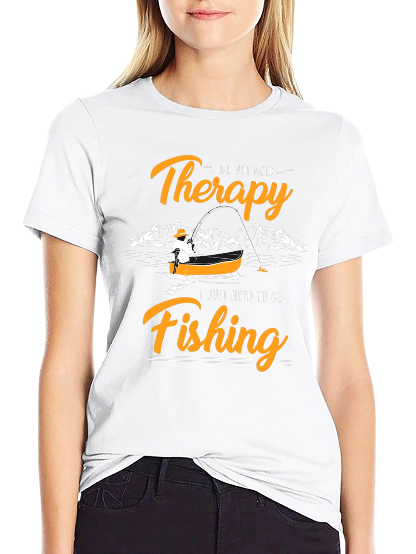 Therapy Fishing Graphic Tee