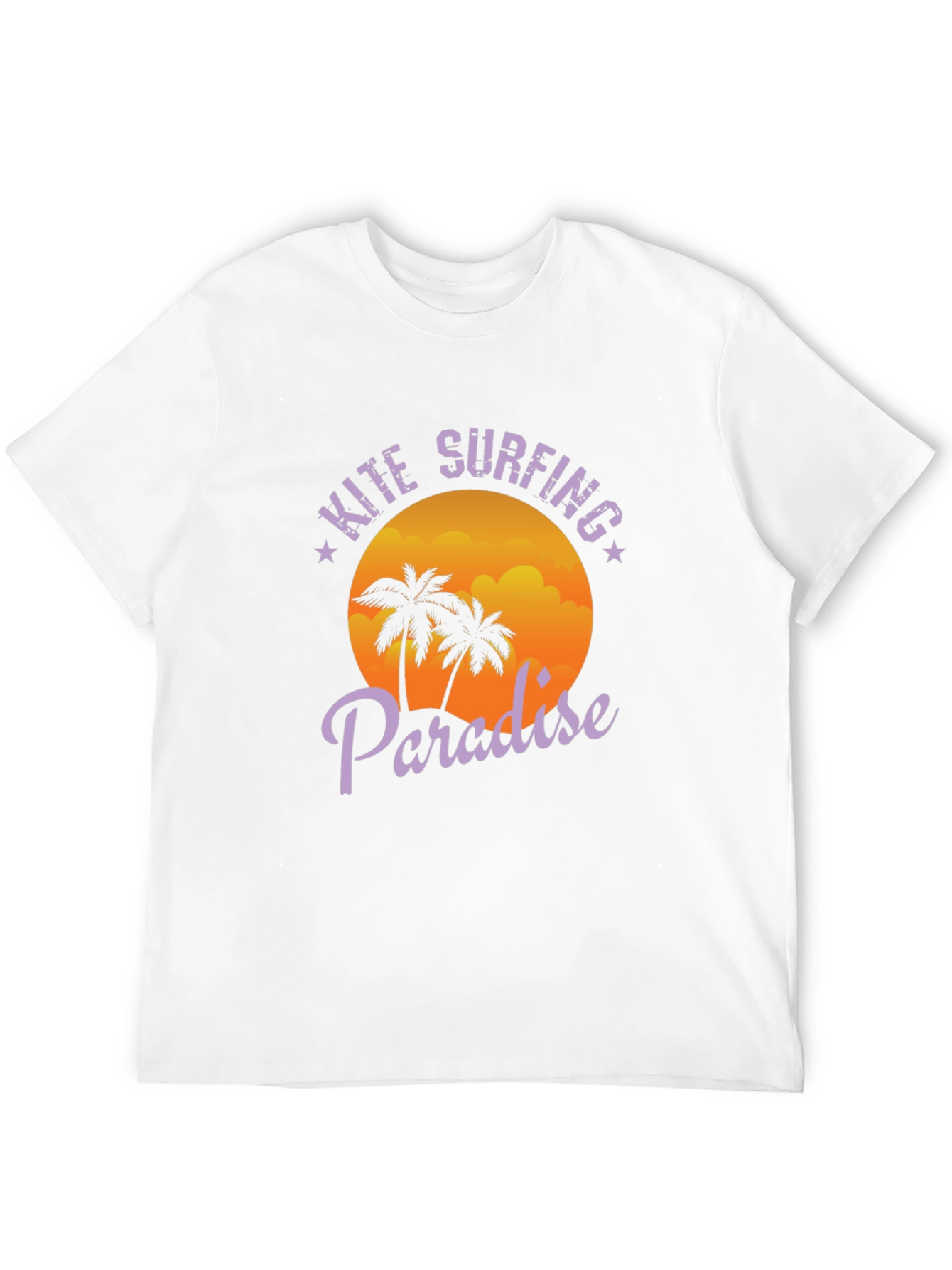 Kite Surfing Paradise Black T-Shirt