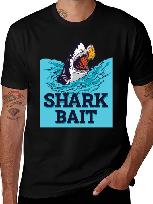 Shark Bait Graphic Tee - Novelty Design