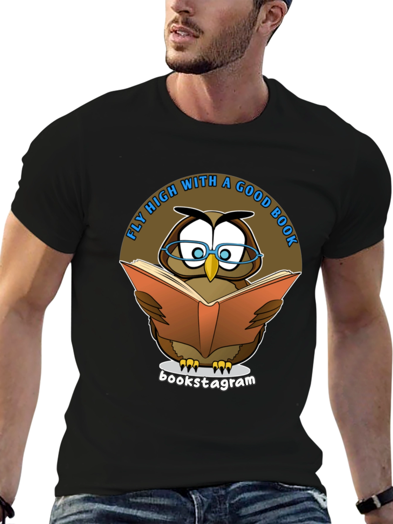 Fly High With A Good Book Owl T-Shirt