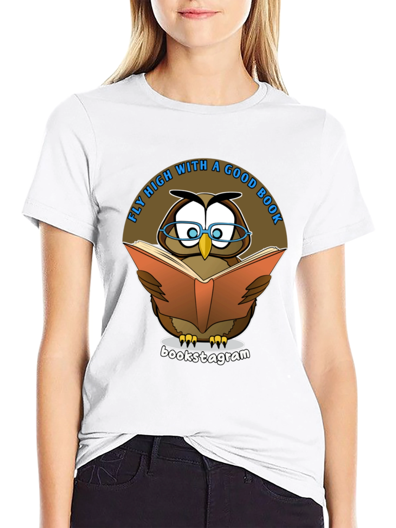 Fly High With A Good Book Owl T-Shirt