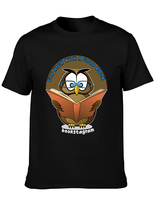 Fly High With A Good Book Owl T-Shirt