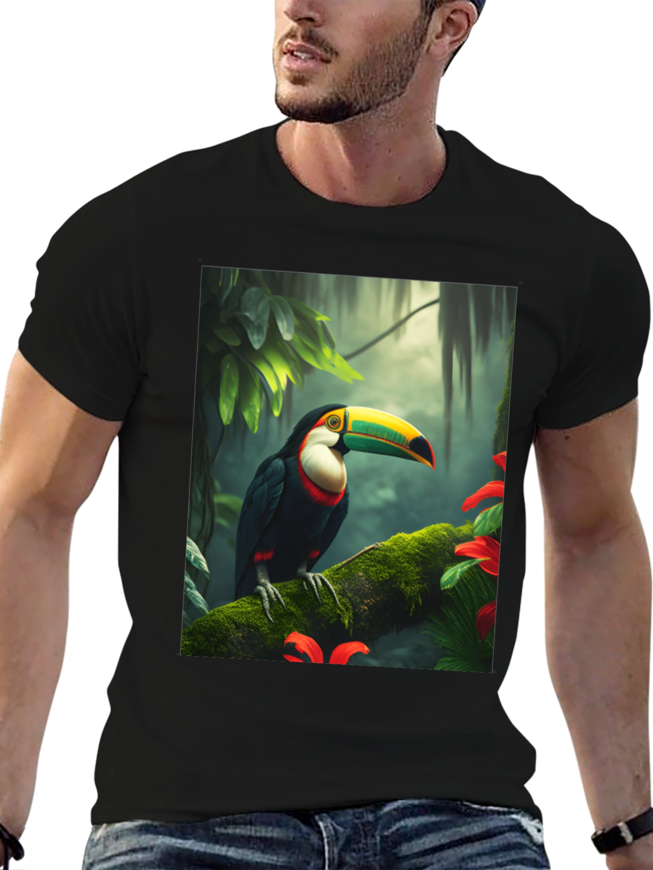 Toucan Graphic Tee - Rainforest Bird T-Shirt