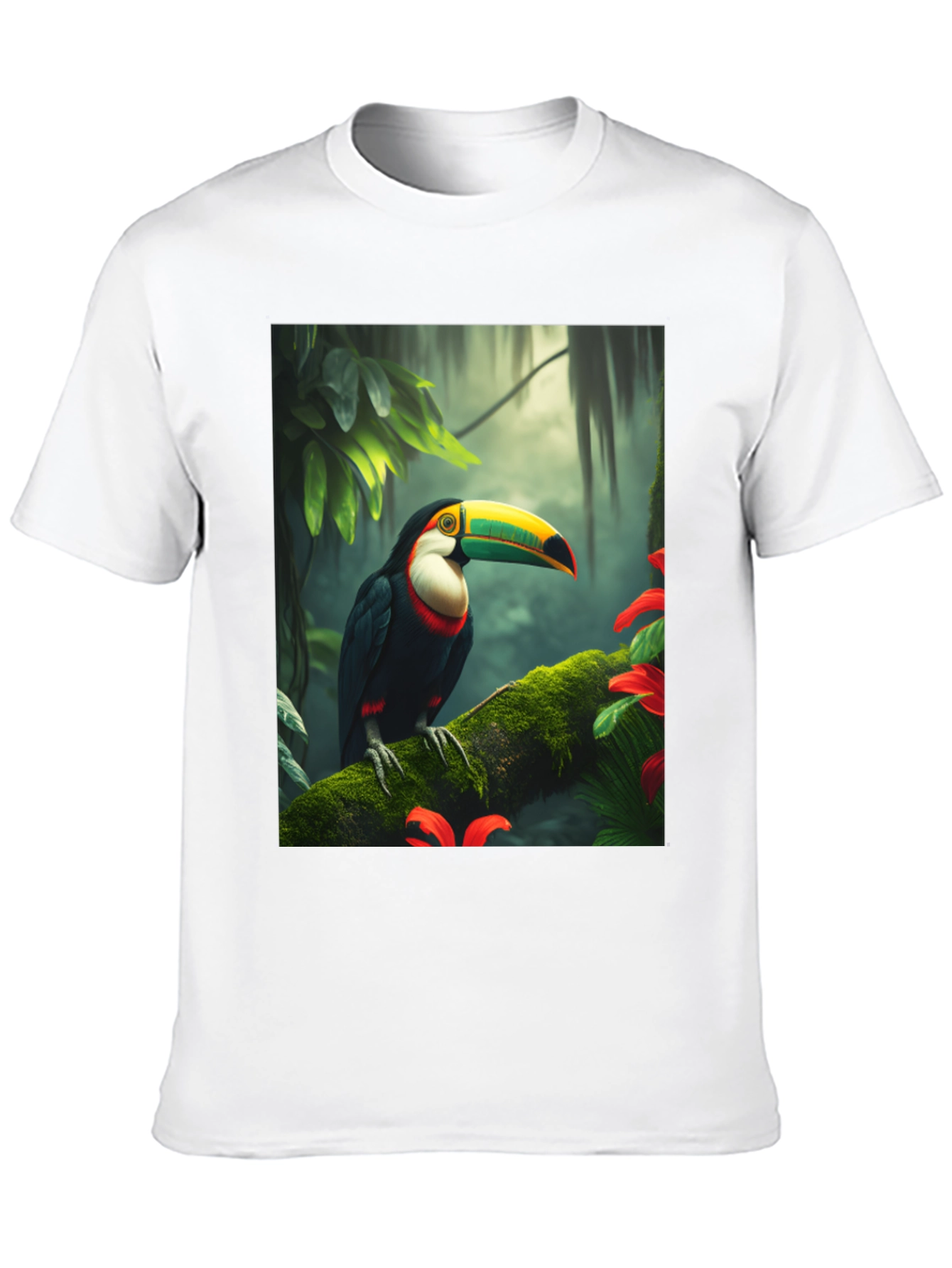 Toucan Graphic Tee - Rainforest Bird T-Shirt