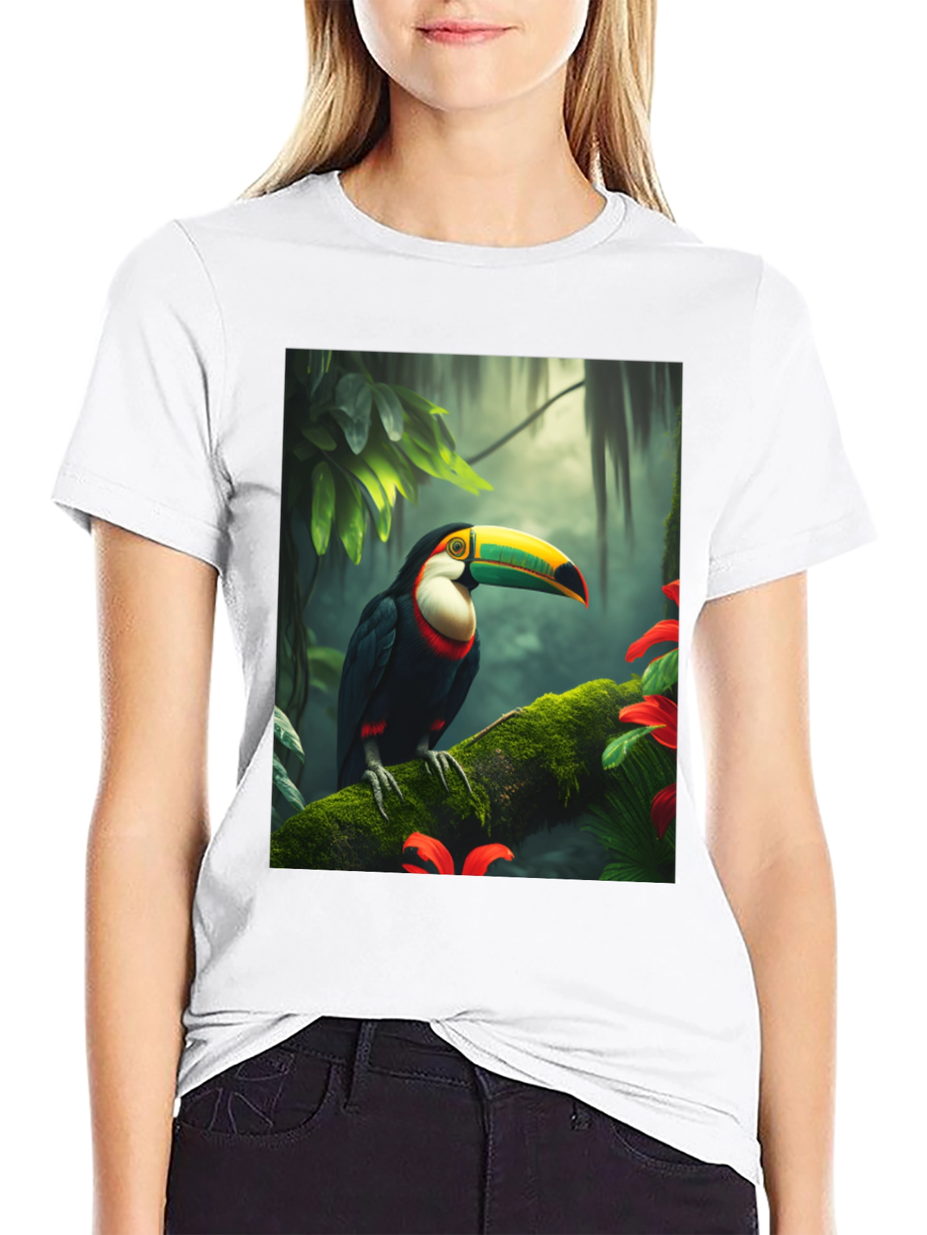 Toucan Graphic Tee - Rainforest Bird T-Shirt