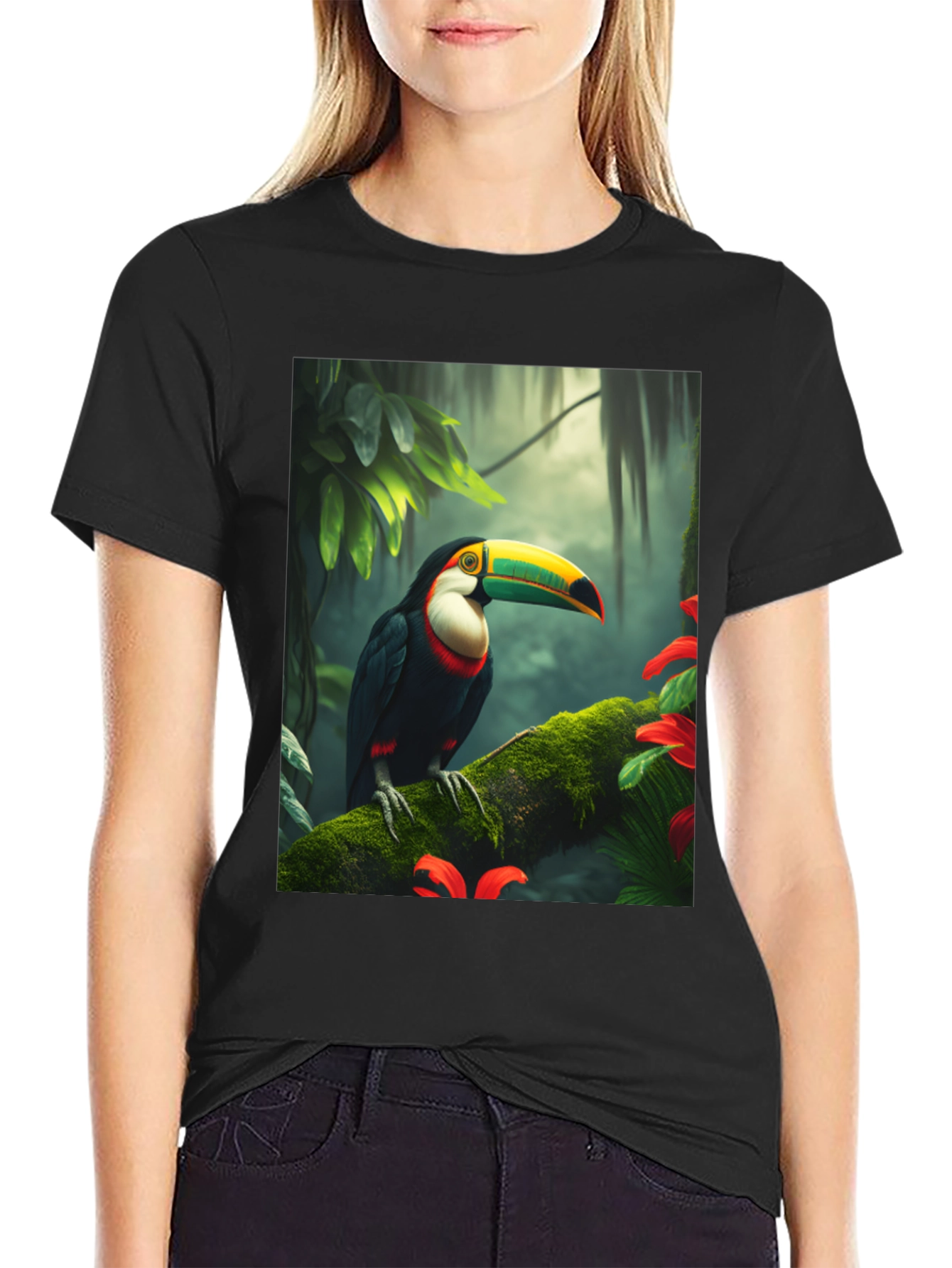 Toucan Graphic Tee - Rainforest Bird T-Shirt