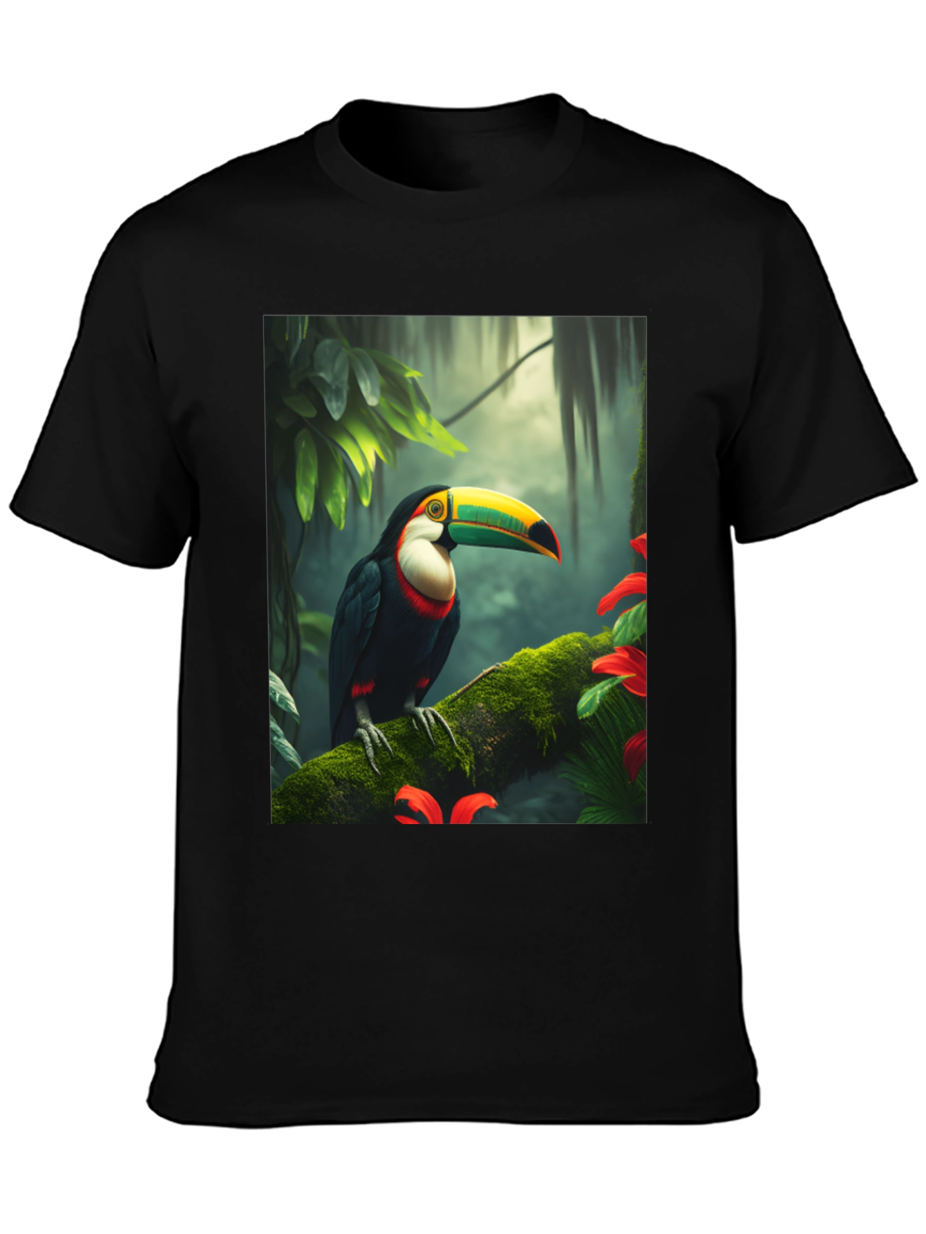 Toucan Graphic Tee - Rainforest Bird T-Shirt