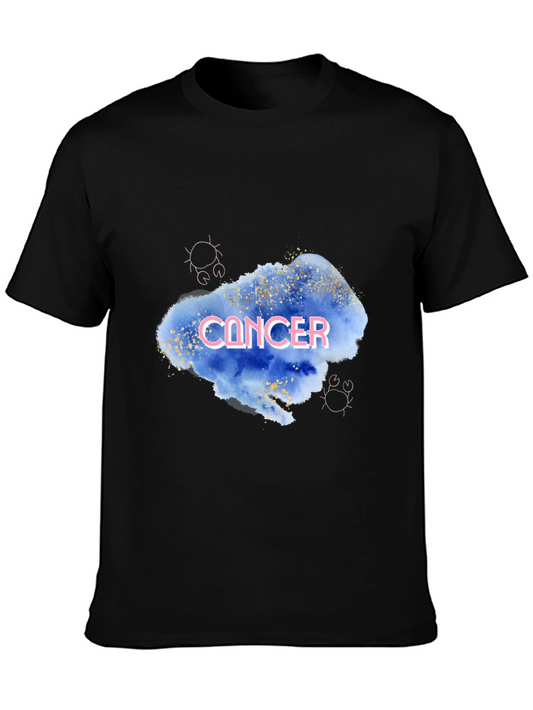 Cancer Zodiac T-Shirt - Watercolor Design
