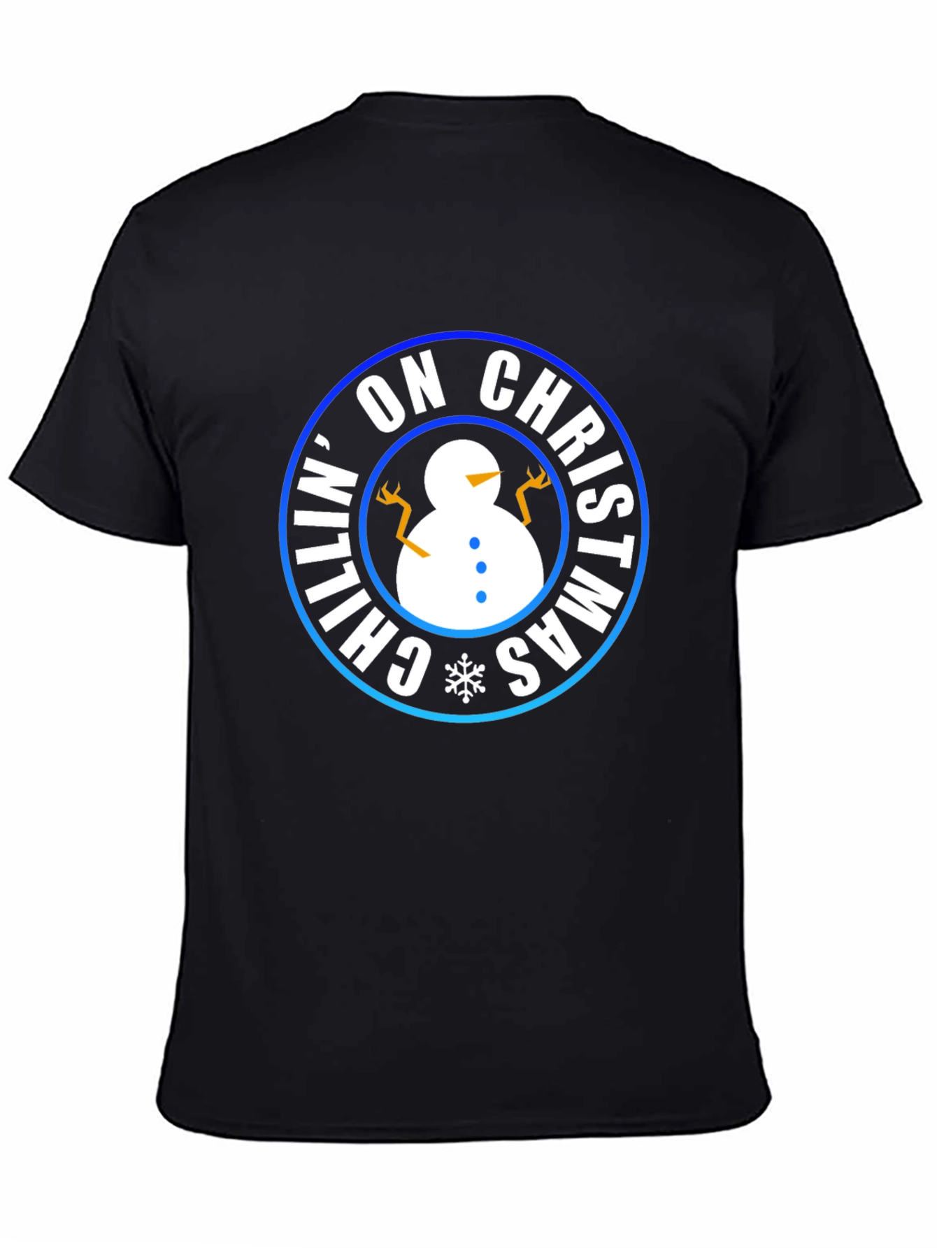 Chillin on Christmas T-Shirt - Holiday Snowman