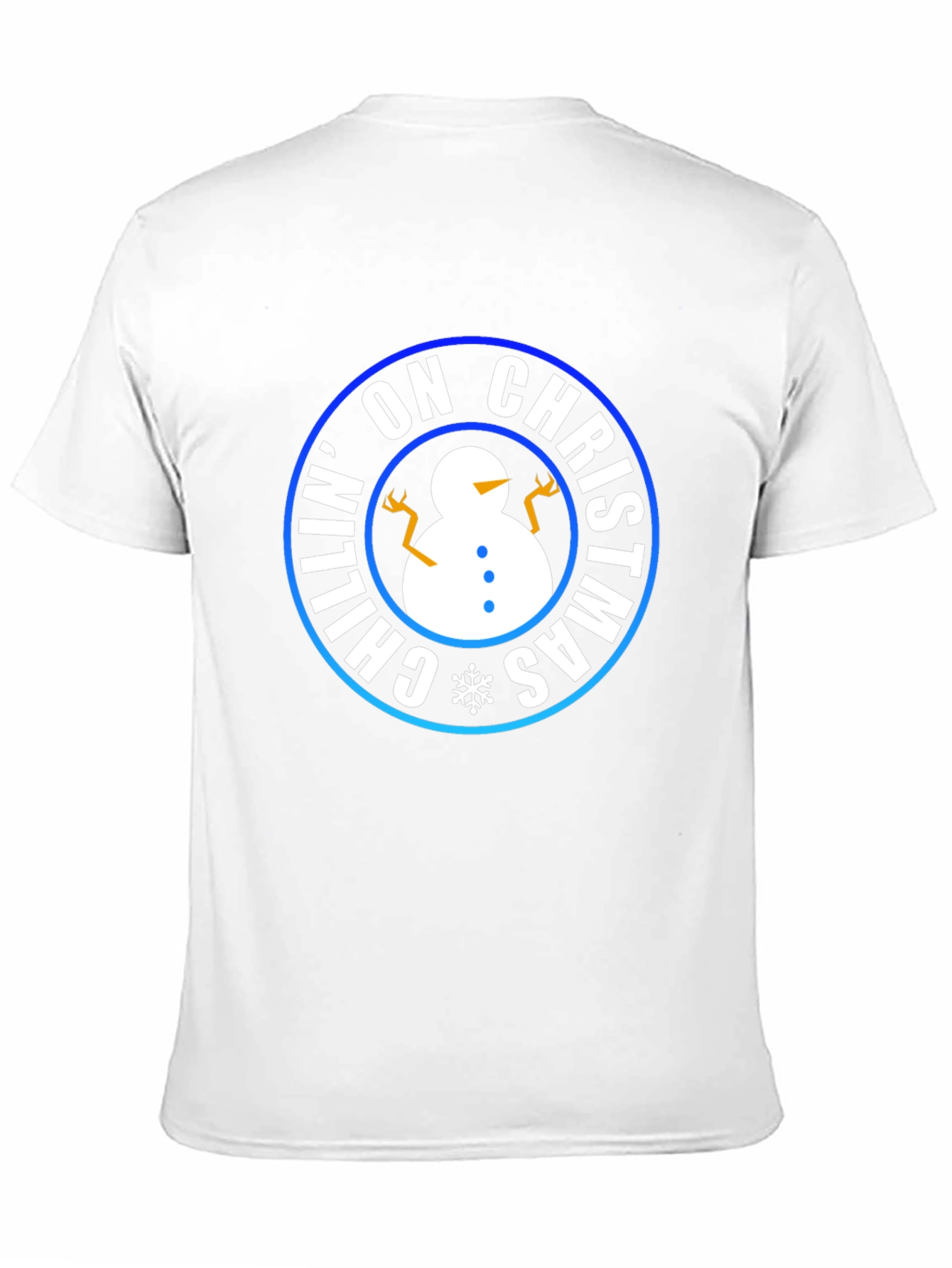 Chillin on Christmas T-Shirt - Holiday Snowman