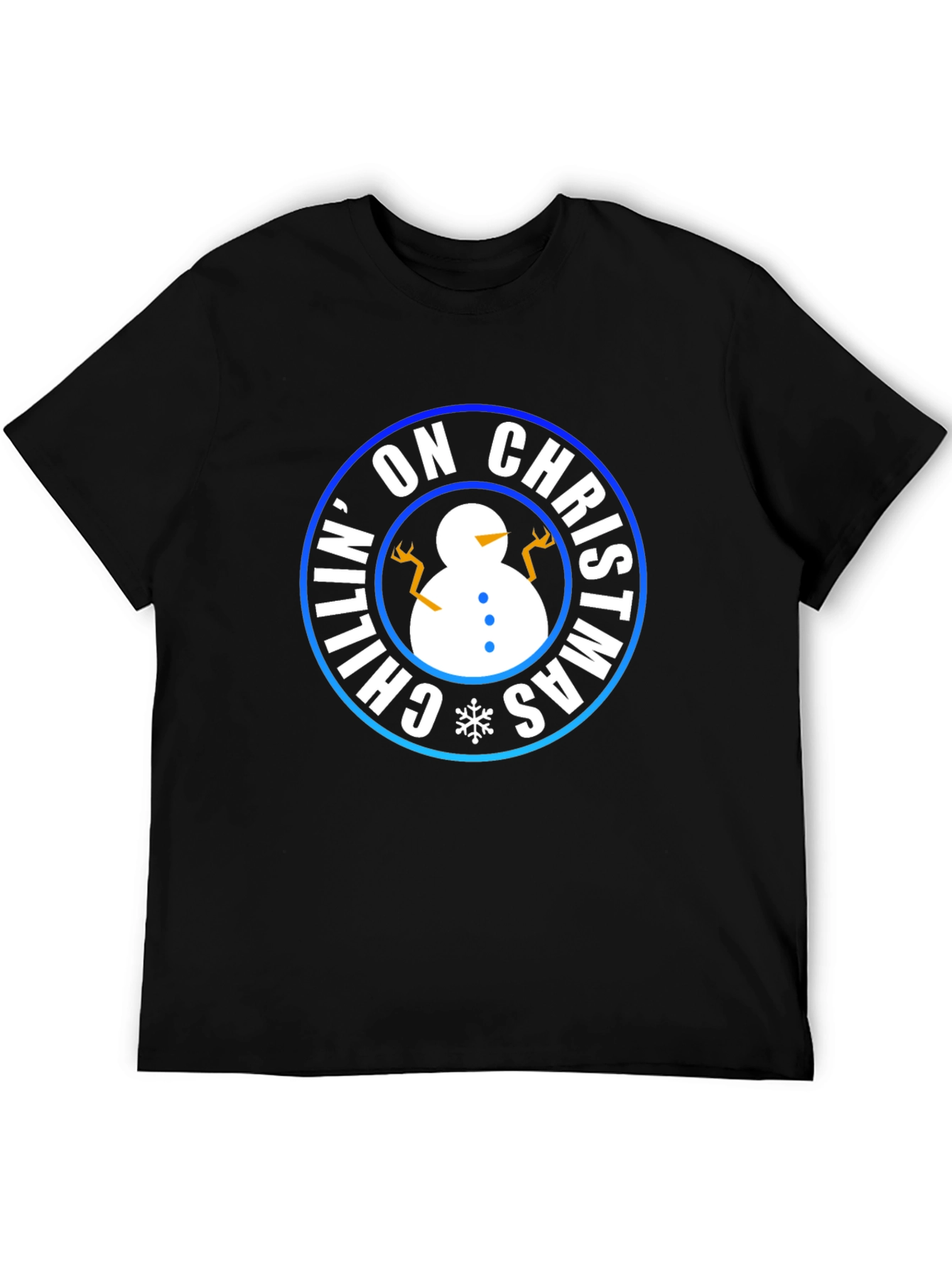 Chillin on Christmas T-Shirt - Holiday Snowman