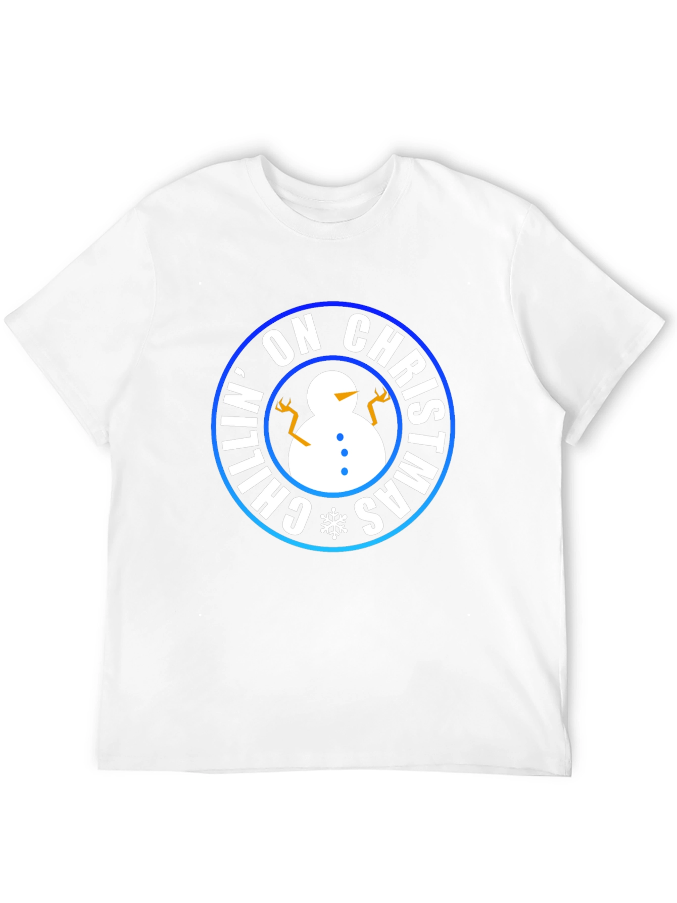 Chillin on Christmas T-Shirt - Holiday Snowman
