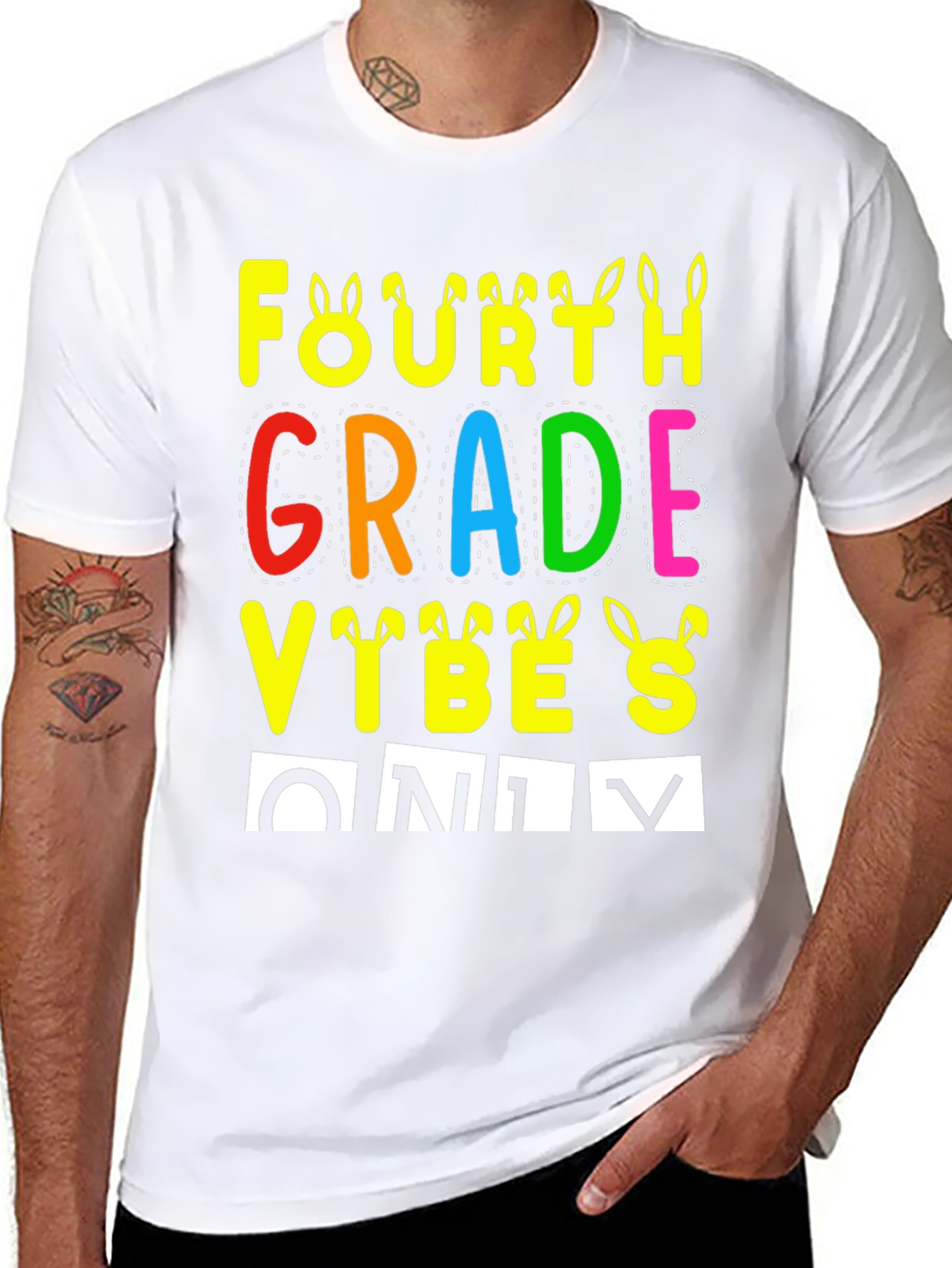 Fourth Grade Vibes Easter T-Shirt