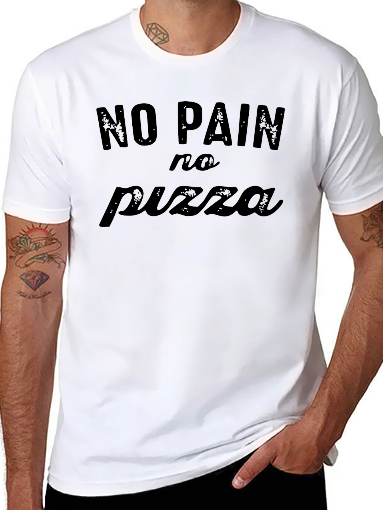 No Pain No Pizza Graphic Tee