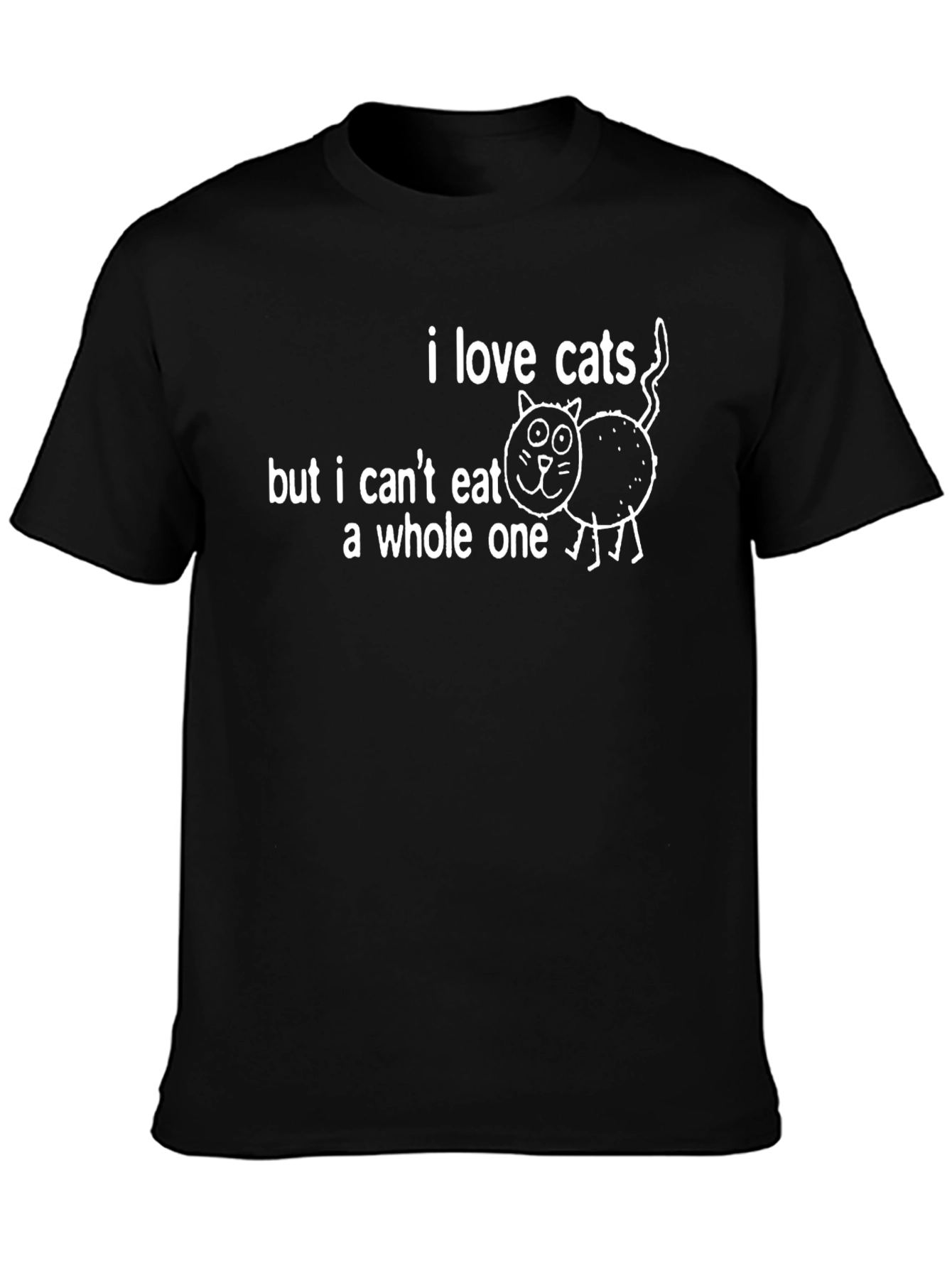 Funny Cat Lover T-Shirt - I Love Cats But...