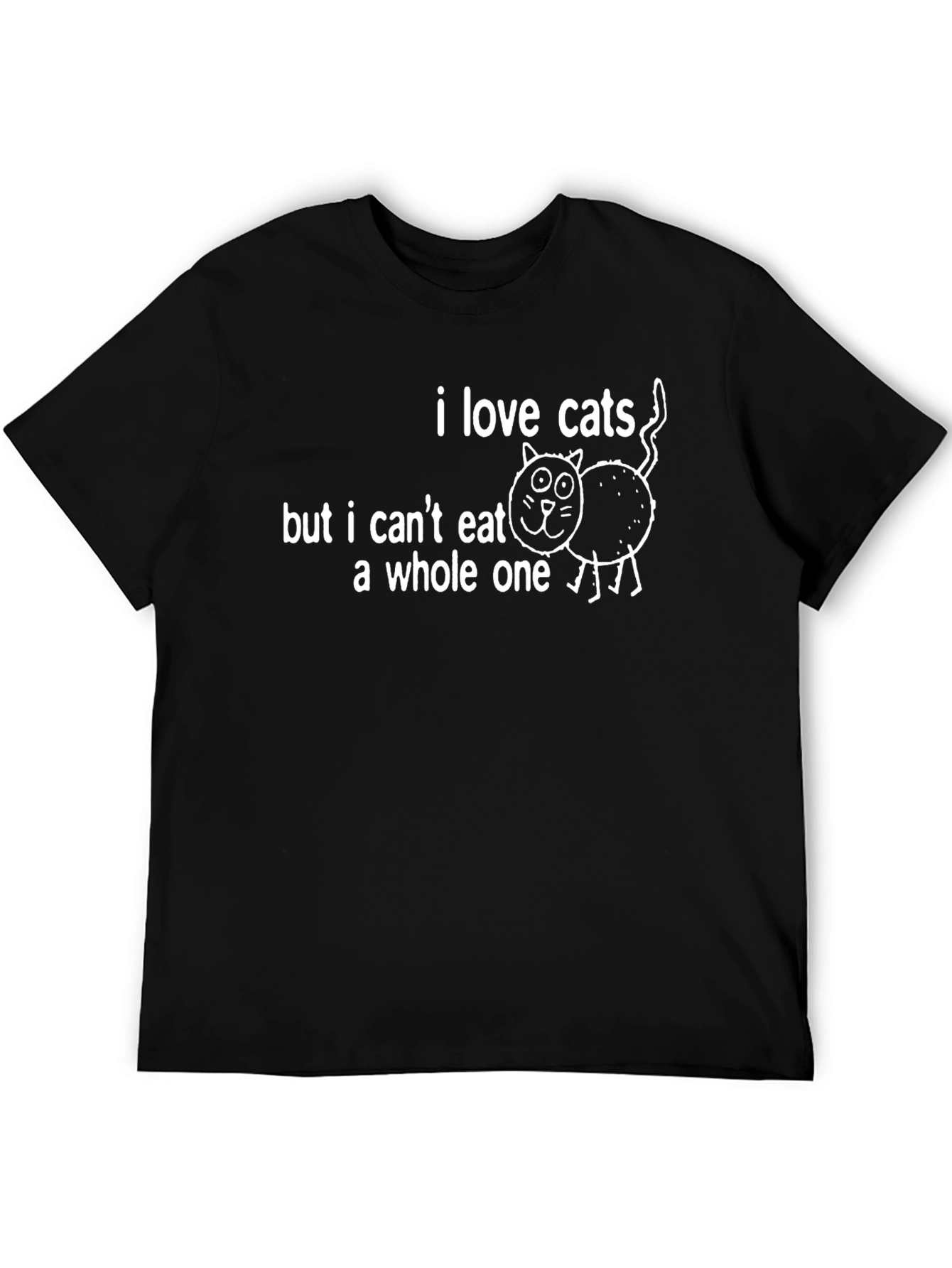 Funny Cat Lover T-Shirt - I Love Cats But...