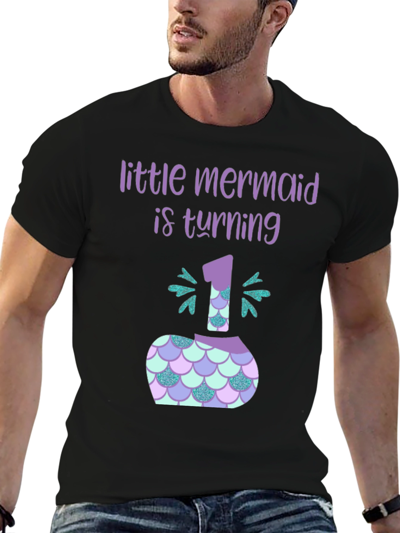 Little Mermaid 1st Birthday T-Shirt