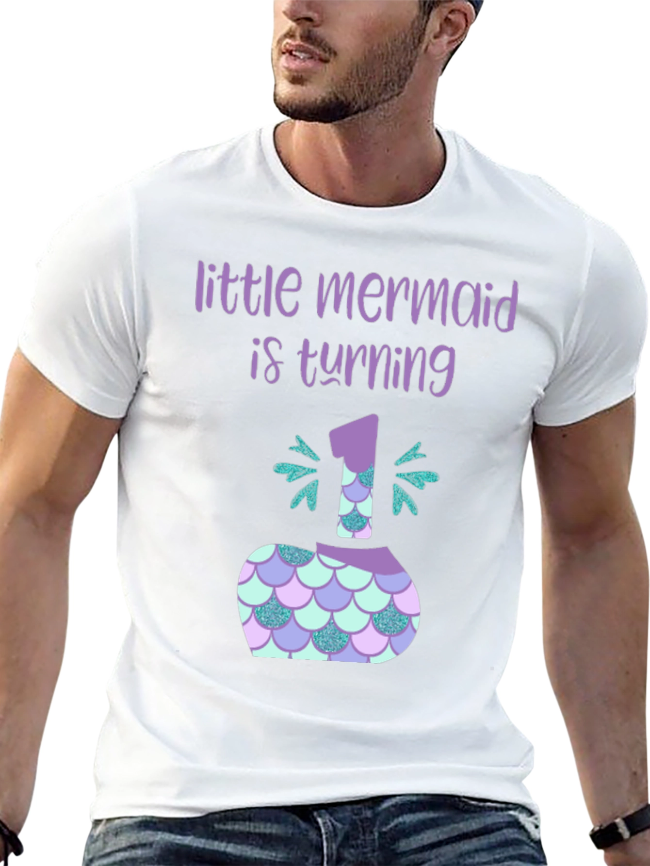 Little Mermaid 1st Birthday T-Shirt