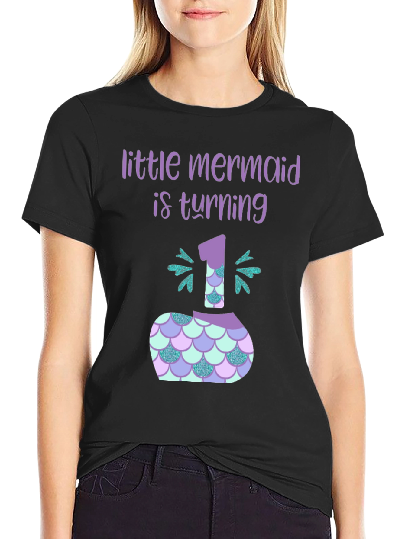 Little Mermaid 1st Birthday T-Shirt