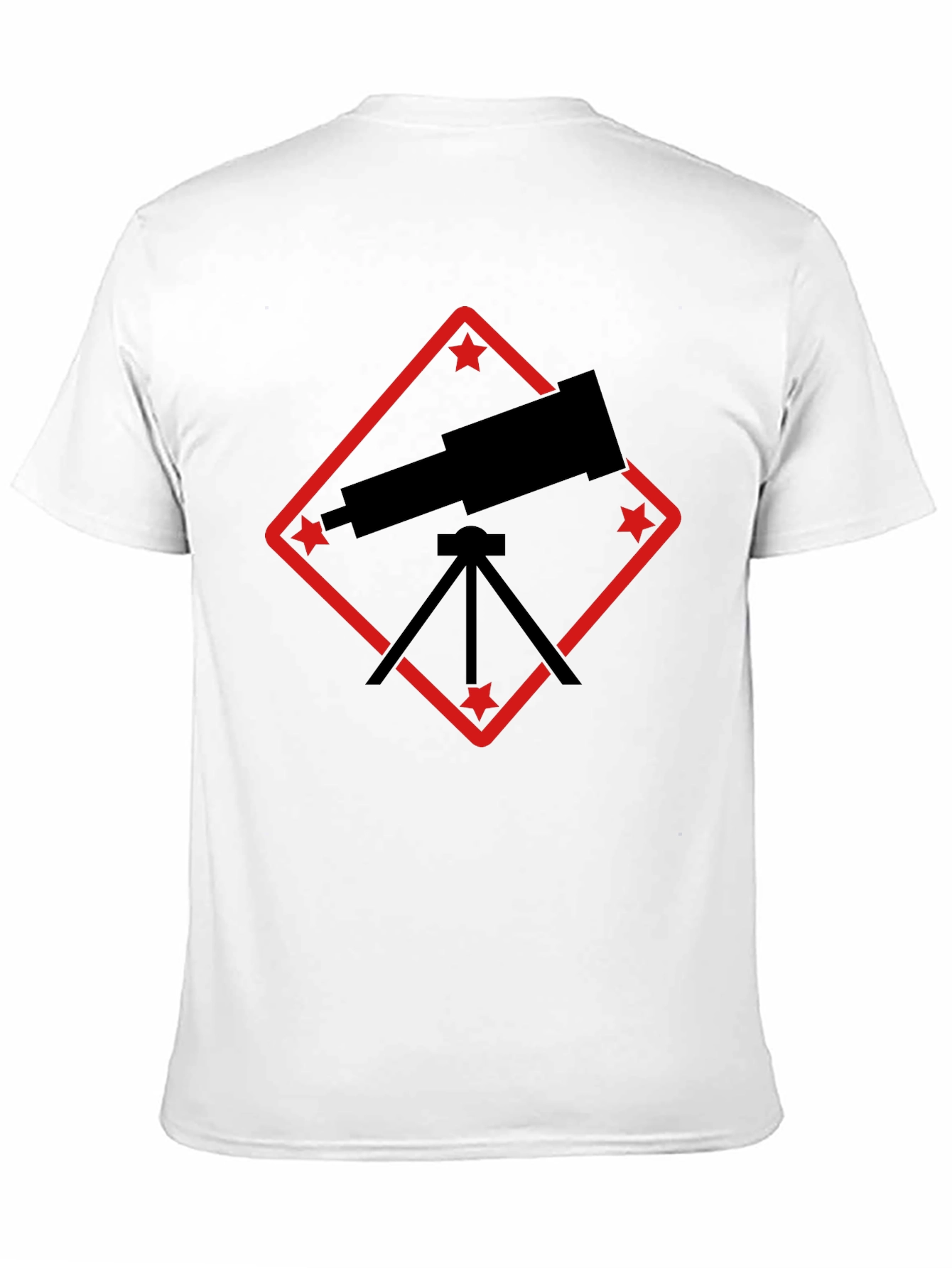 Telescope Graphic Tee - Black Astronomy Shirt